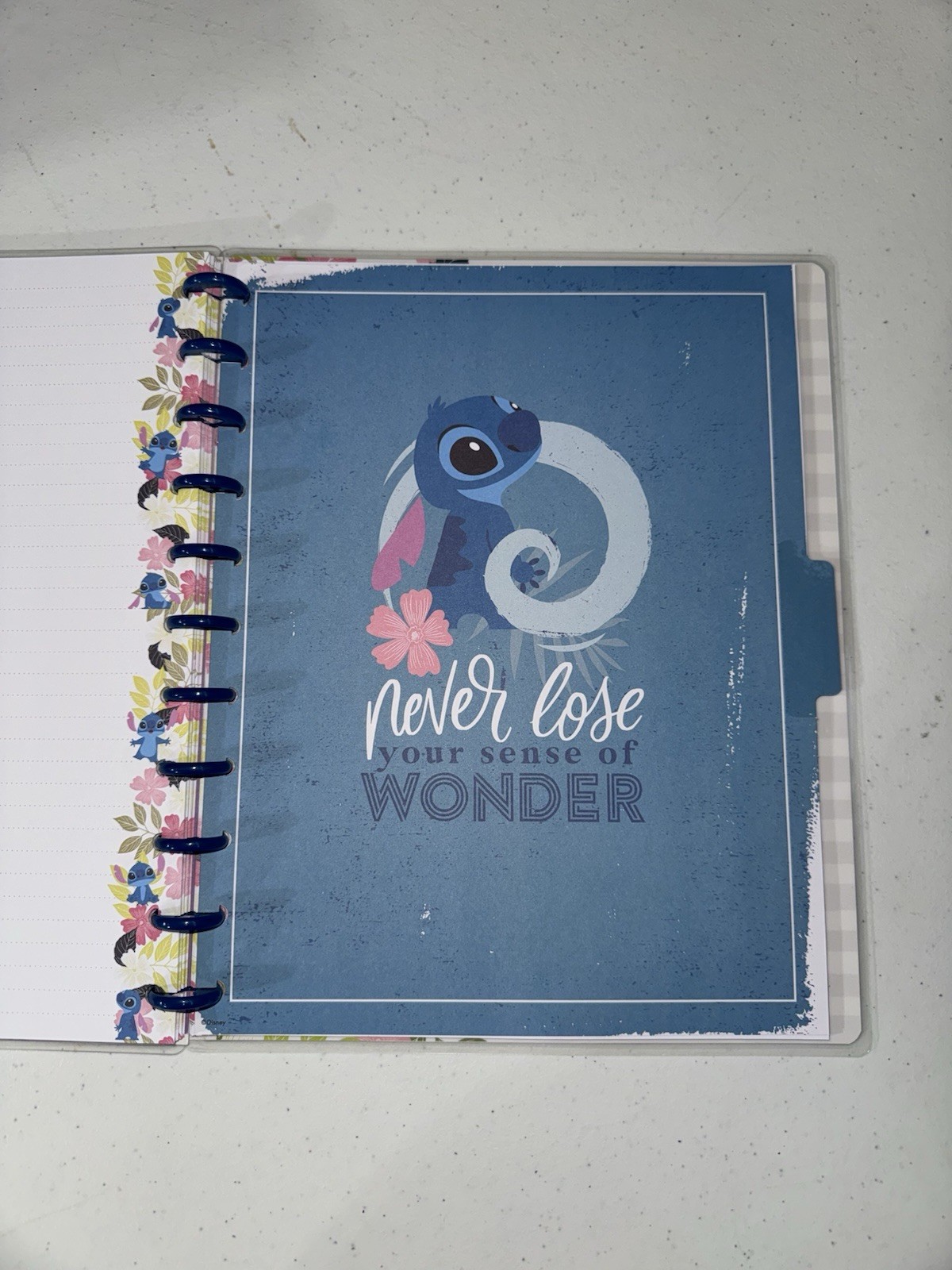 Happy Planner Disney Aloha Stitch Notebook, Lilo and Stitch Undated Journal f…