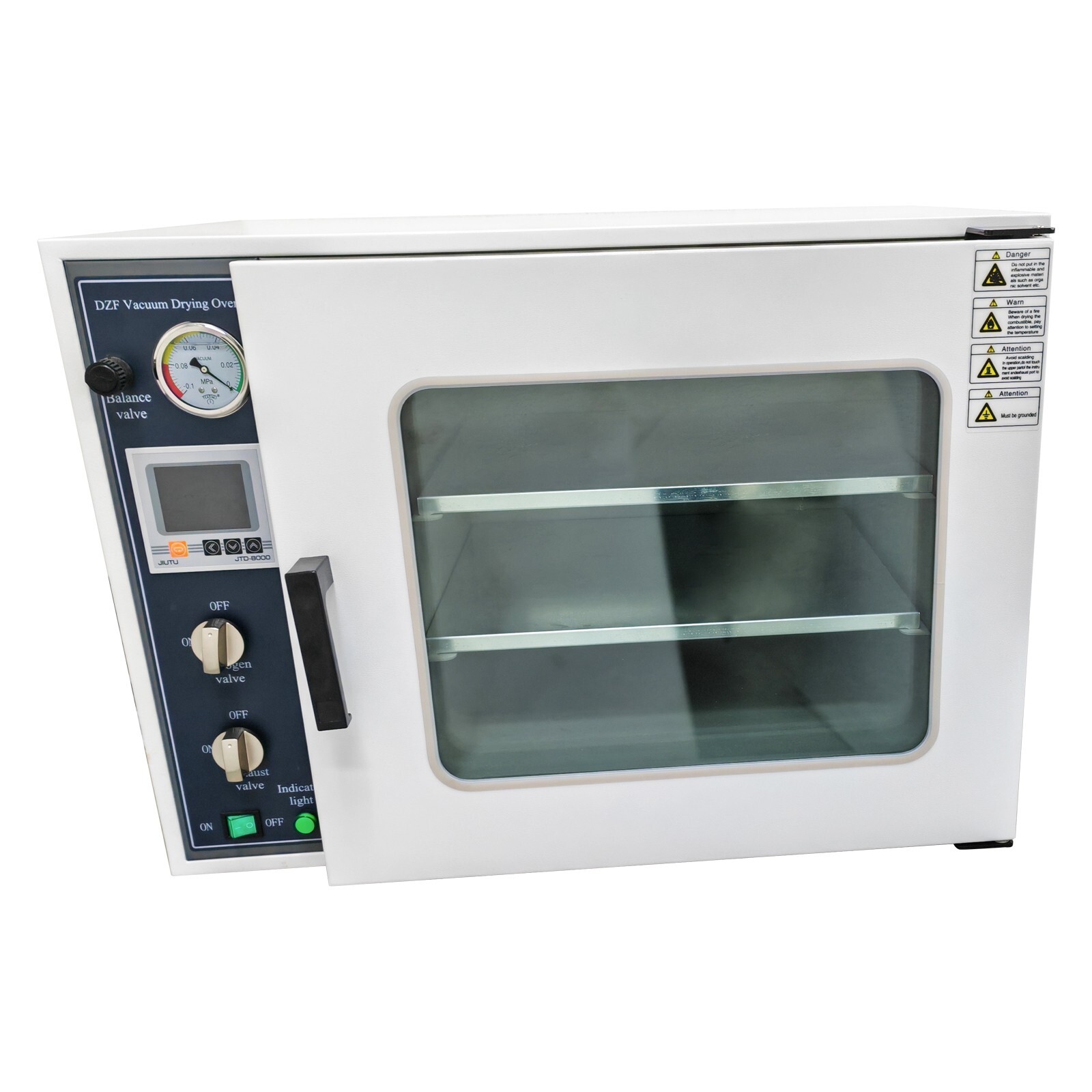 1.9Cu ft Laboratory Digital Vacuum Drying Oven with Nitrogen Inlet 2-Layers 110V