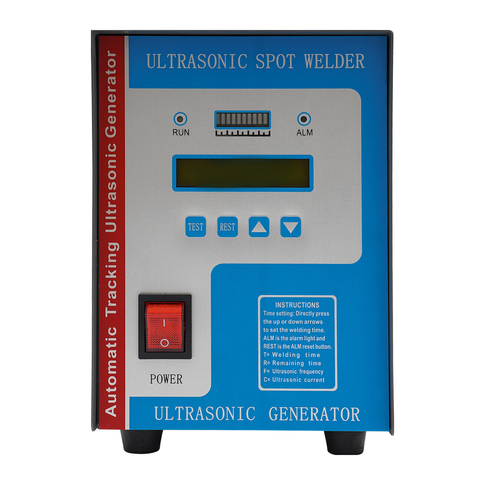 110V Portable Ultrasonic Plastic Welder Ultrasonic Spot Welding Machine 10in1