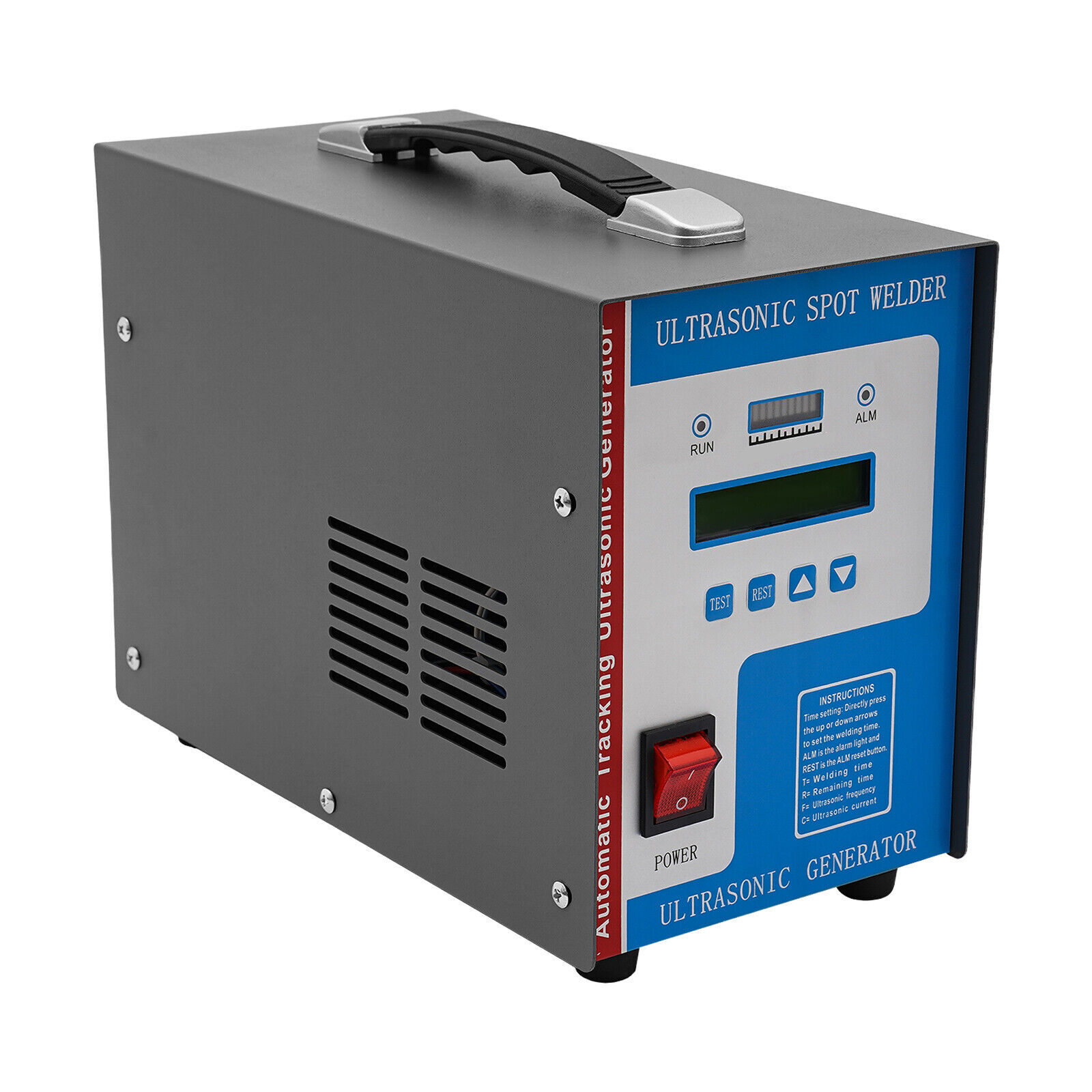 110V Portable Ultrasonic Plastic Welder Ultrasonic Spot Welding Machine 10in1