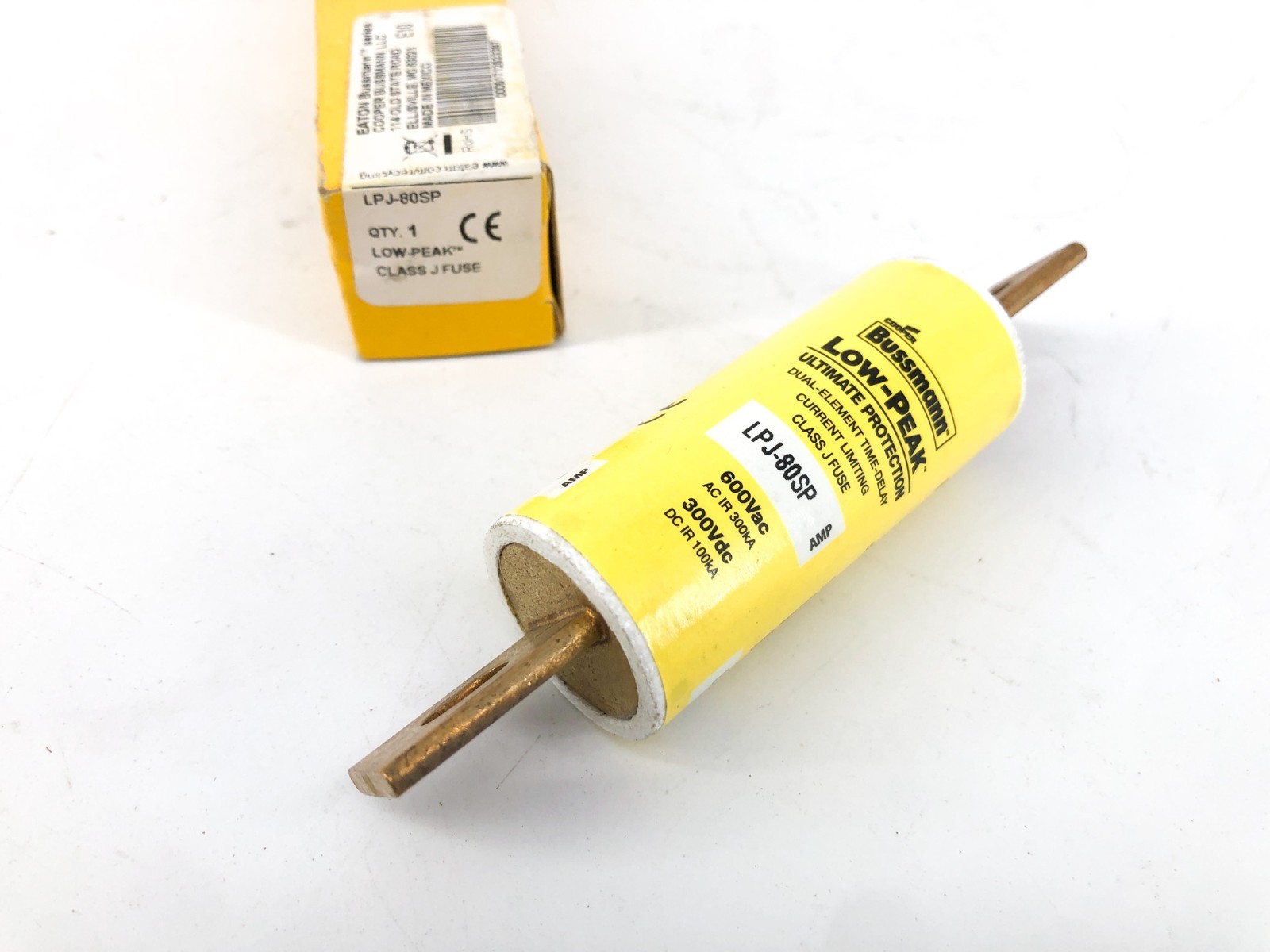New Bussmann LPJ-80SP Dual Element Time Delay Fuse 80A 600VAC Class J 4XF41