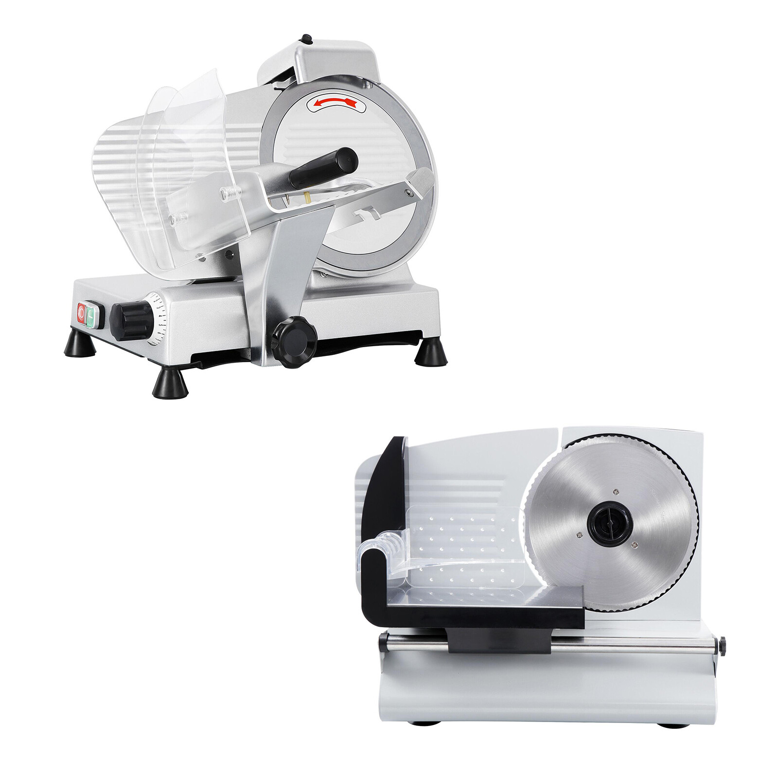 Electric Meat Slicer 10″ 240w /7.5″ 150W Stainless Steel Blade Home Deli Food