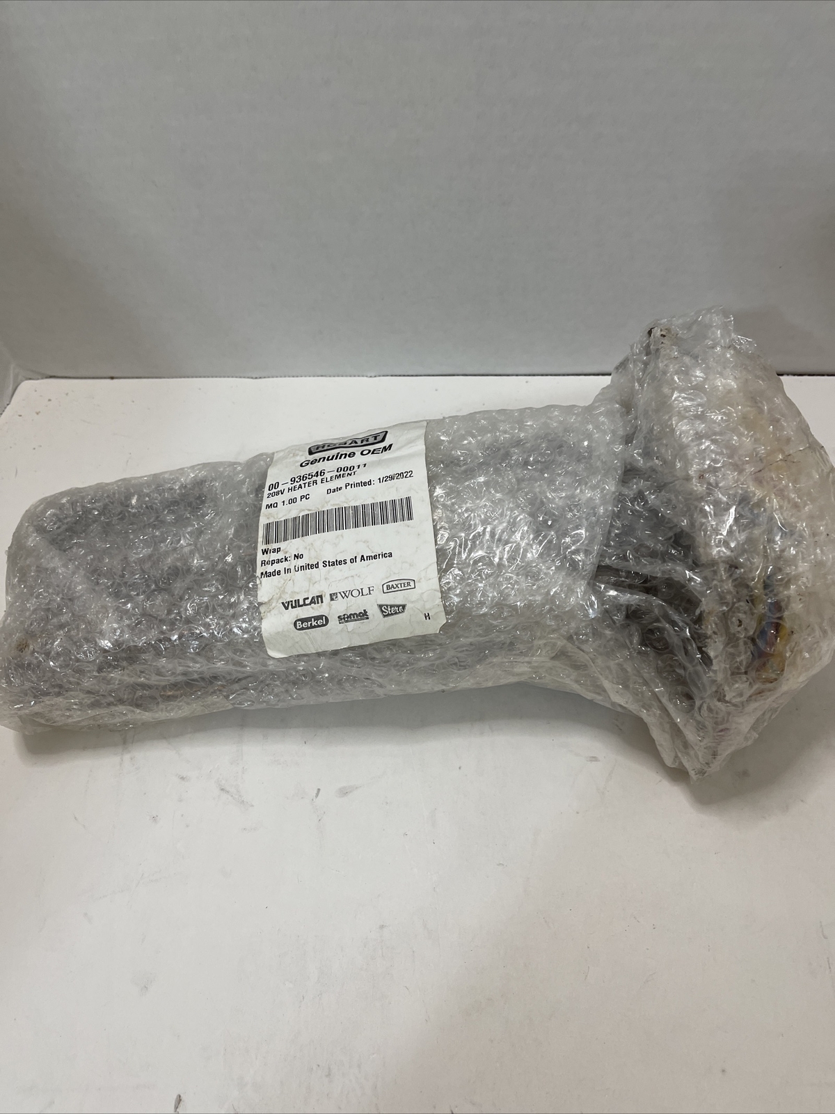 Hobart 208V Heater Element 00-936546-00011 – Genuine OEM