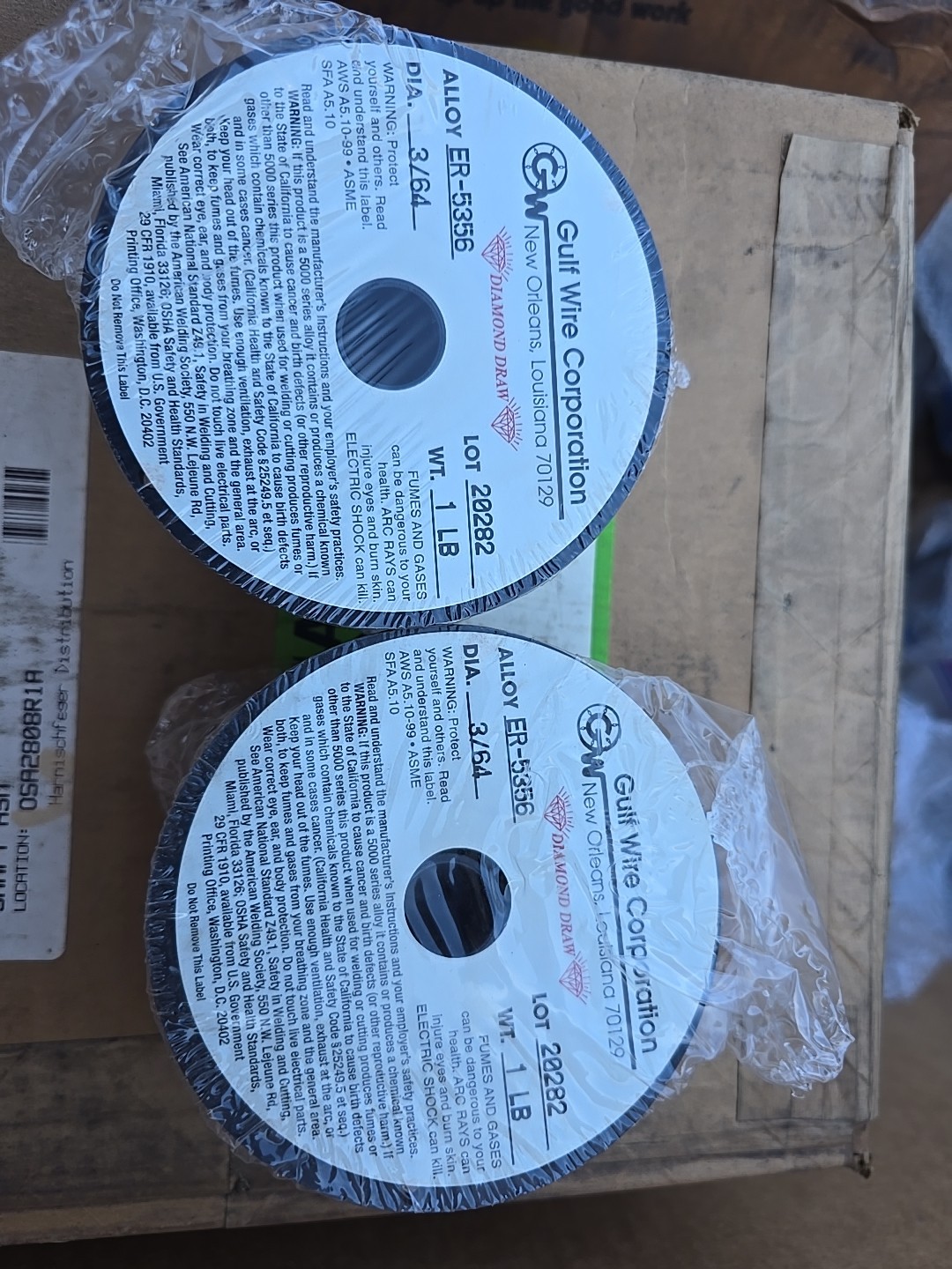 (Processed In USA) ER5356 3/64 in. Dia 1 lb. Aluminum Mig Welding Wire(2 Rolls)