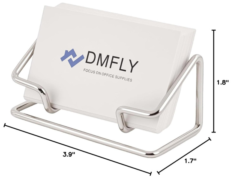 Business Card Holder for Desk, Metal Cute Card Display Stand, Compatible with Va