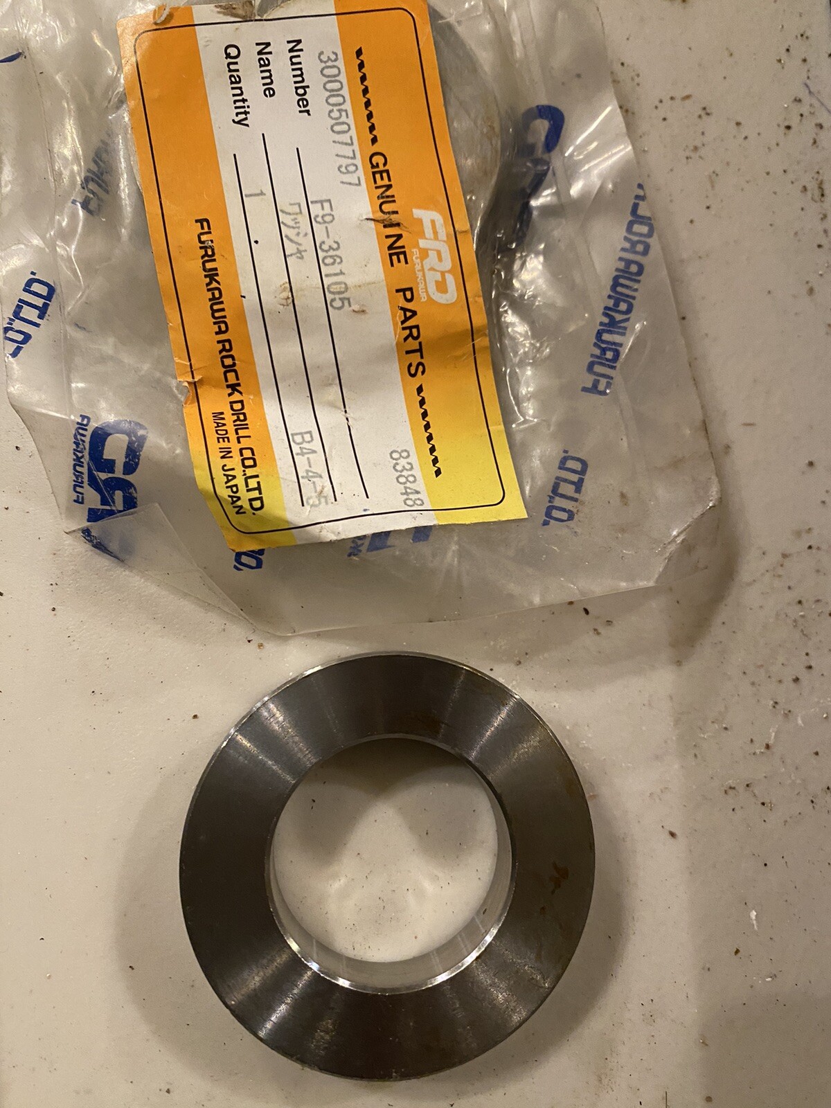 Furukawa Rock Drill Kf9 BRAND NEW Part f9-36105 Washer Ring 2 Pcs