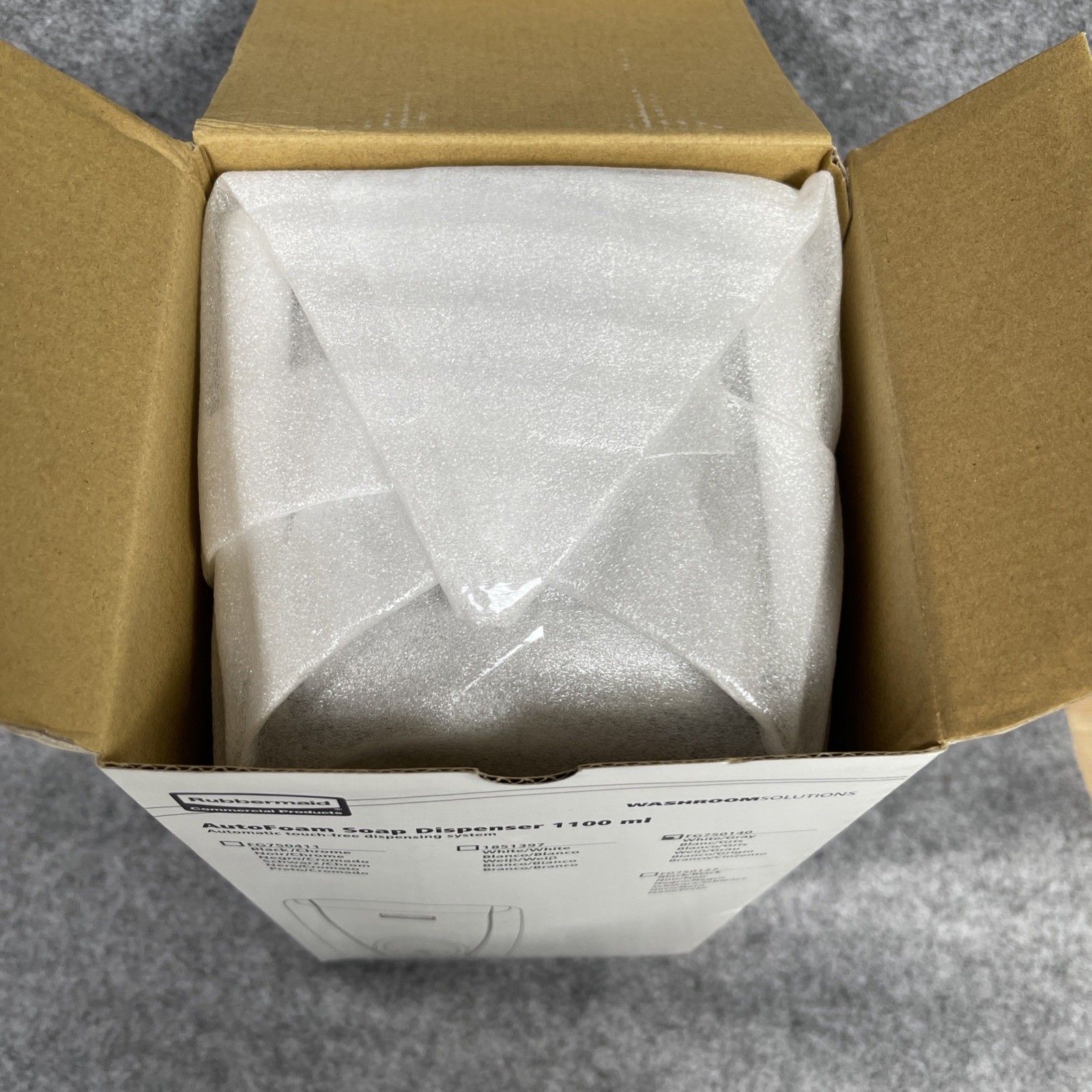 Rubbermaid AutoFoam Dispenser FG750140 White/Grey Color New Lot Of 2