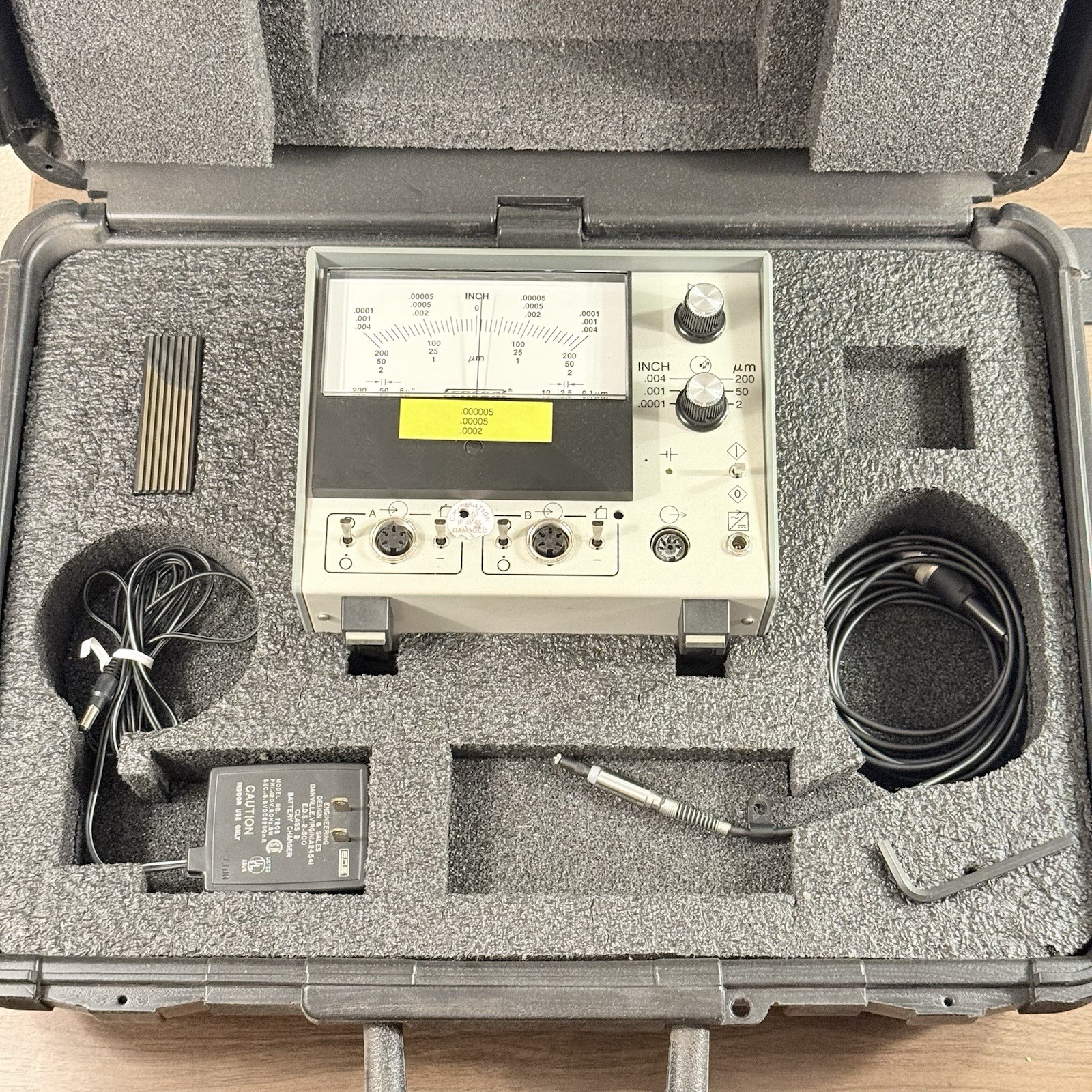 Mahr Federal Electronic Precision Gauge Amplifier w/ Solartron Probe EAS-3031