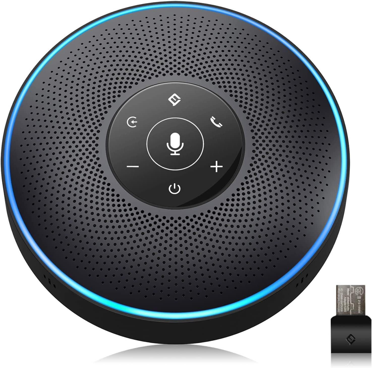 Bluetooth Speakerphone M2 Black Conference Speaker for 5-8 People Business Confe