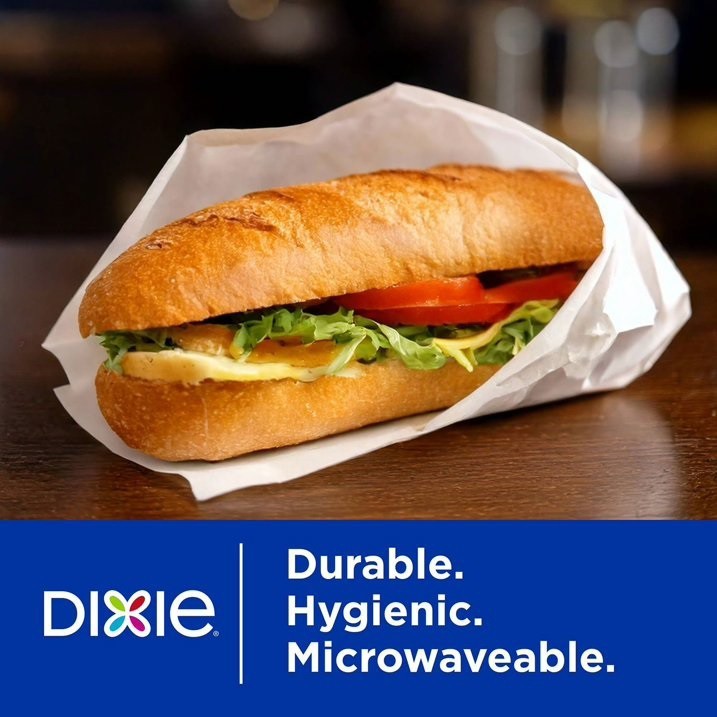 Dixie Heavyweight Dry Wax Deli Paper 12″ X 10.75″, Free Shipping – Choose pk.