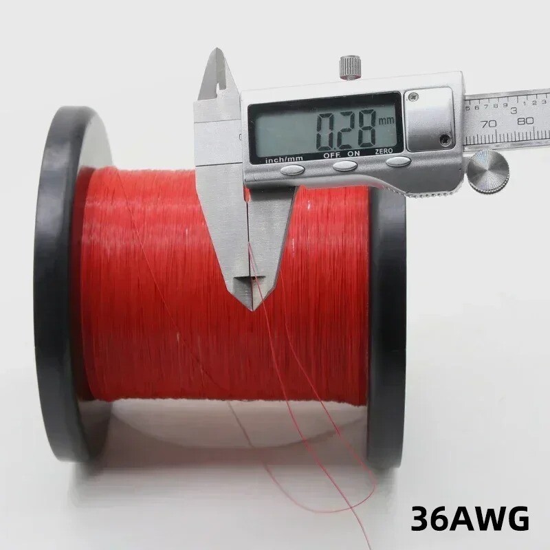 5M UL10064 40/36/34/32/30/28/26 AWG electronic ultra-fine High Temp Hook Up Wire