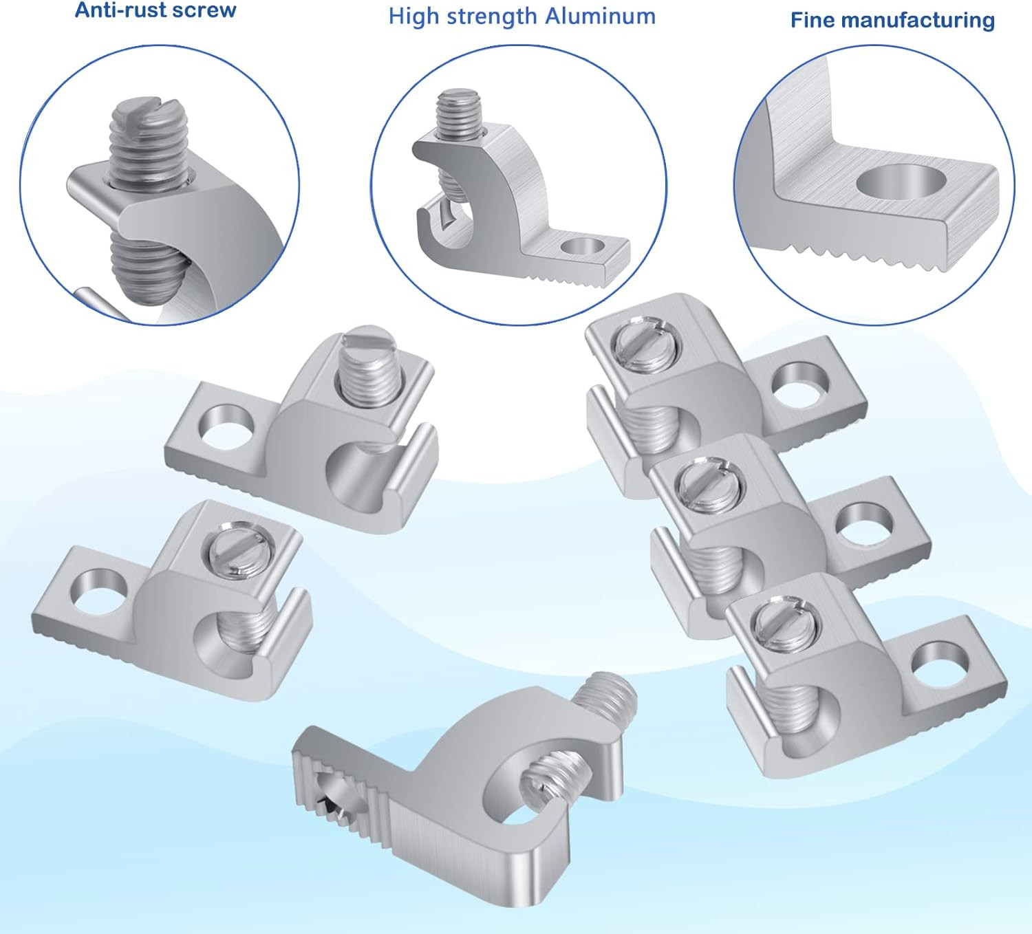 Pool Bonding Lug with Corrosion-Resistant and High-Conductivity Aluminum, 4-14 W