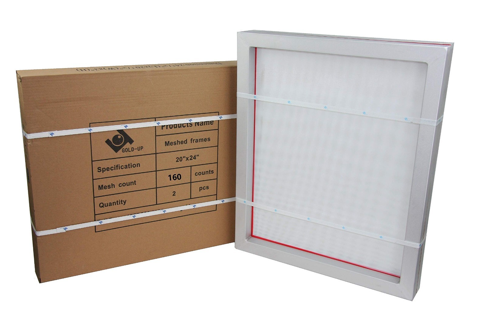 20″x24″ Pre-Stretched Aluminum Silk Screen Printing Frames & 160 White Mesh – 2