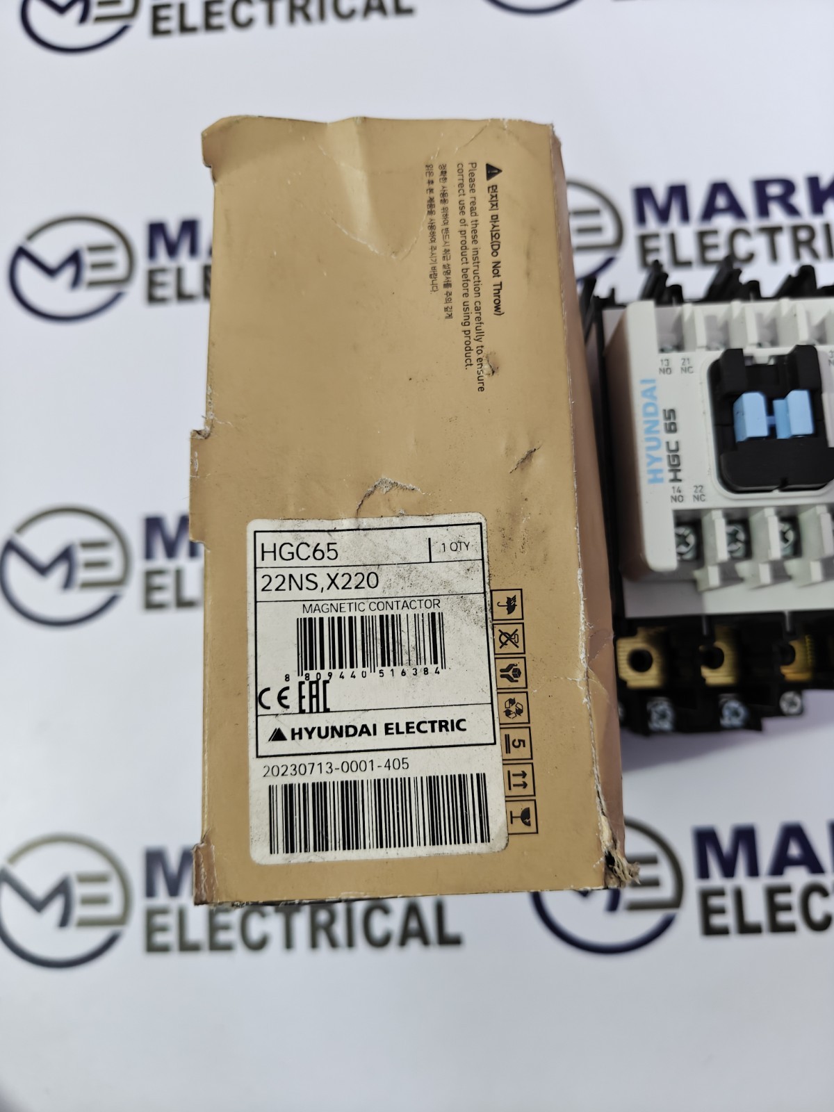 HYUNDAI ELECTRIC HGC65 MAGNETIC CONTACTOR 65A VOLTAGE 220VAC FAST SHIPPING