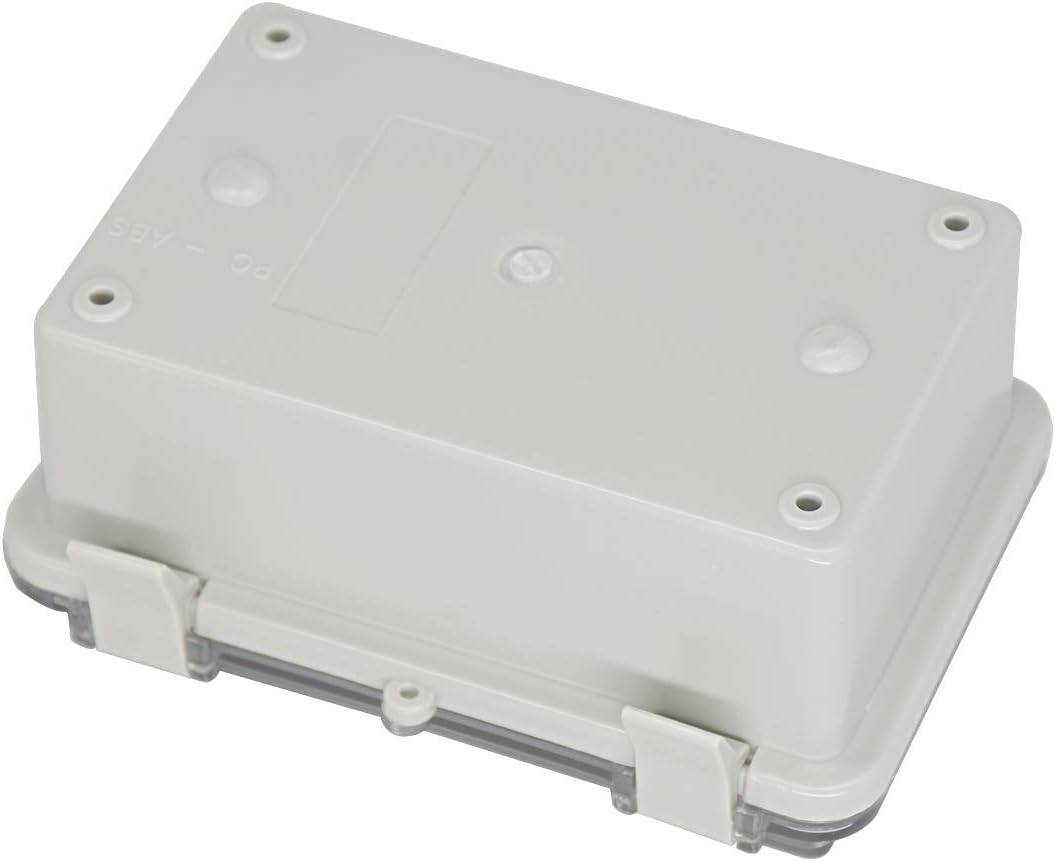 IP65 ABS Junction Box 5.9″ x 3.9″ x 2.8″ Waterproof Enclosure Clear Lid