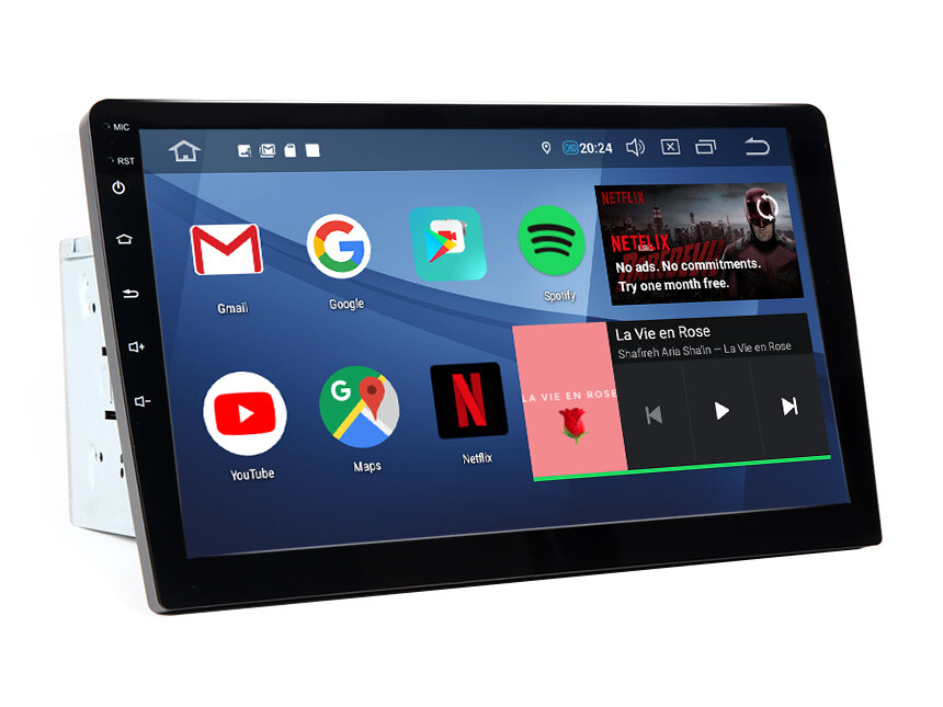 Eonon Android 9.0/Apple Double Din Car Stereo 10.1″ Touch, Bluetooth, Navigation