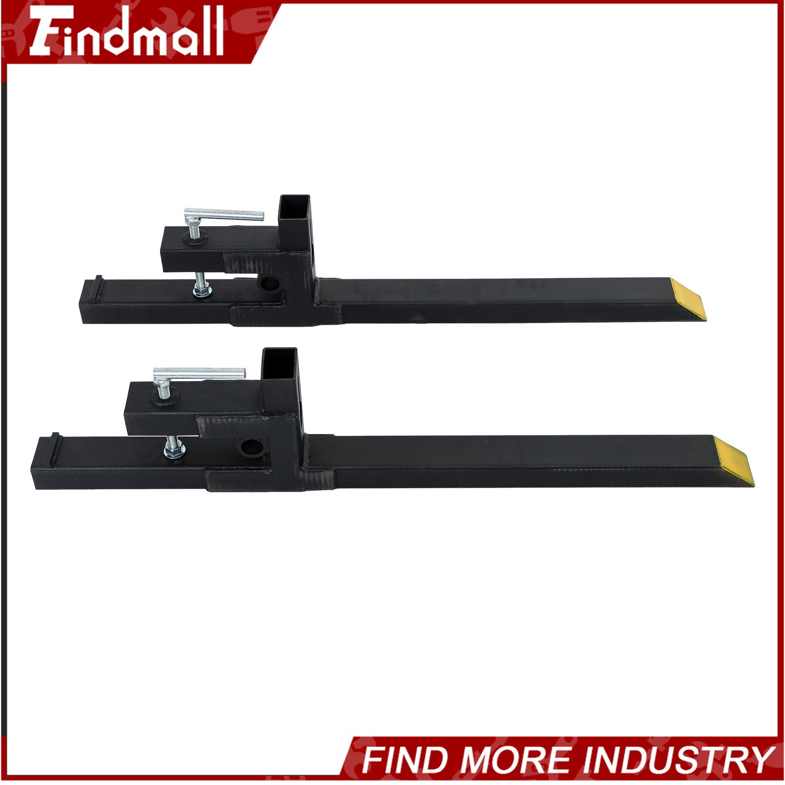Findmall 43″ 2000lbs Clamp on Pallet Forks Tractor Forks Heavy Duty Bucket Fork
