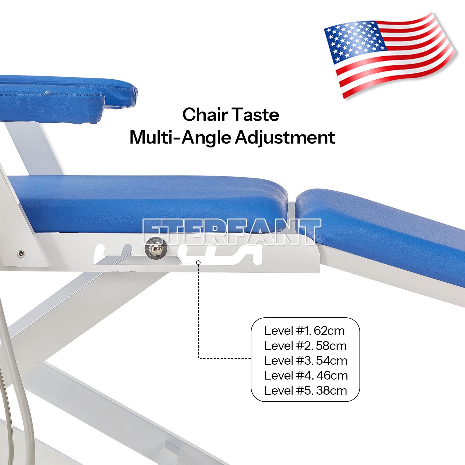 Portable Dental Folding Chair+Exam LED Light/6 LED Shadowless Oral Lamp Light