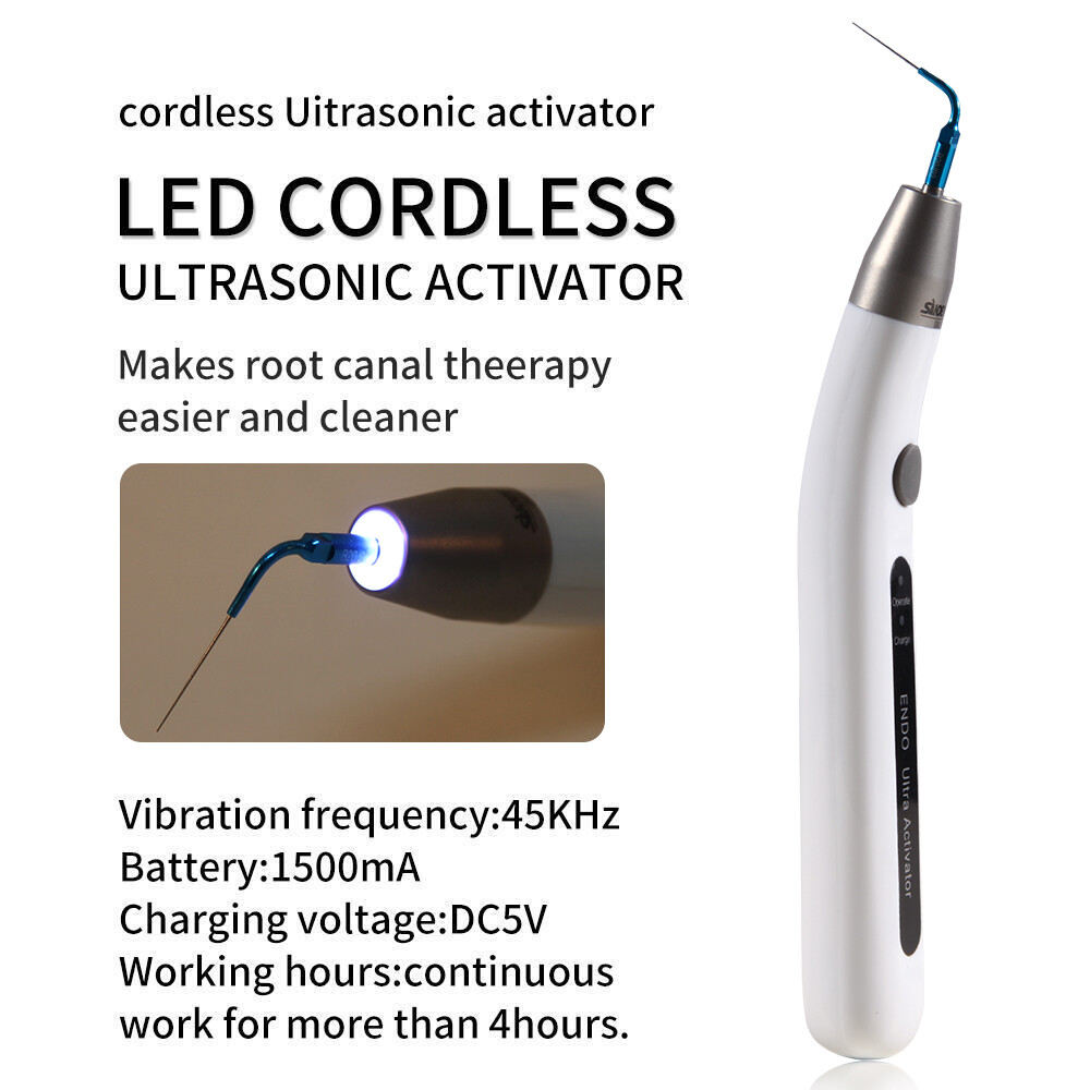 Endo Ultra Activator Dental Ultrasonic Root Canal Irrigator Handpiece 6 Tips DL