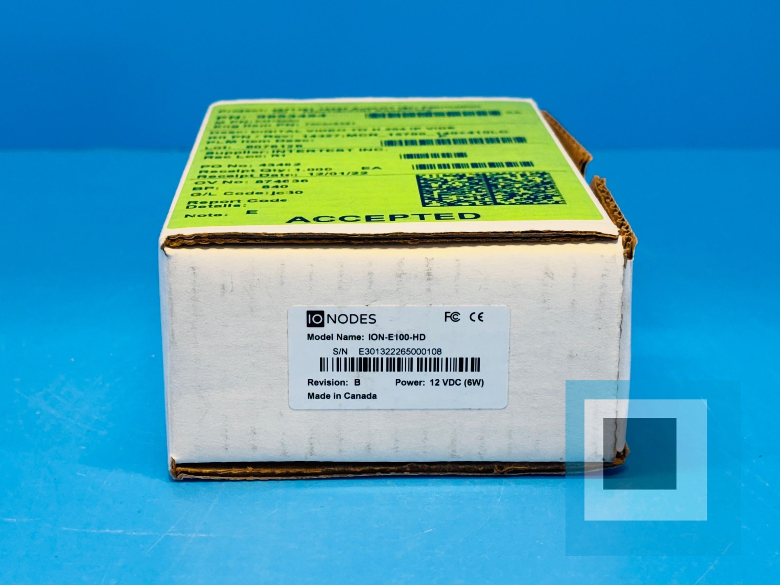 IO Nodes ION-E100-HD FCC, CE certified, Revision: B IP Video Encoder – NEW