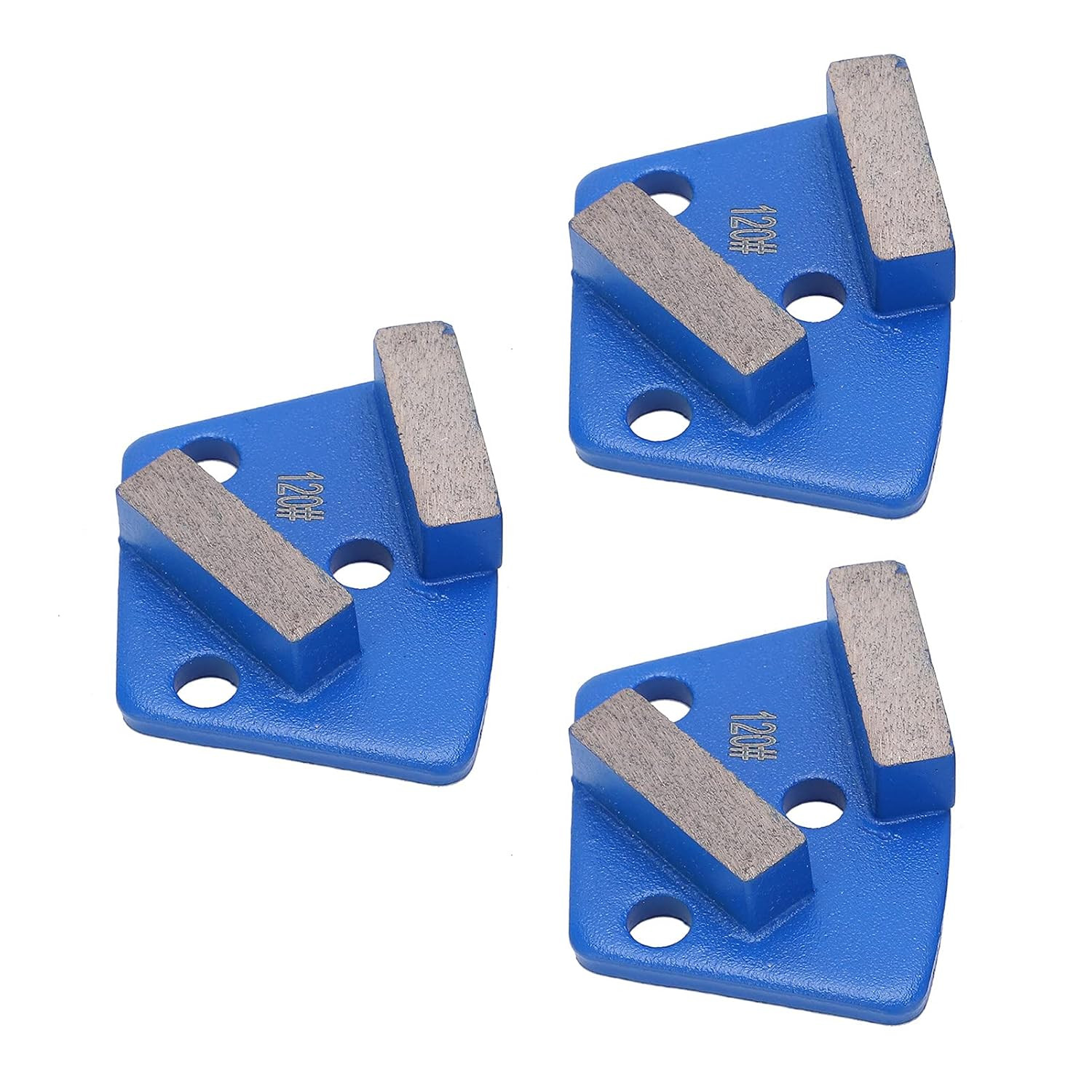 3Pcs Trapezoid Grinding Shoes for Concrete Paint Floor, Floor Grinding Discs, Me