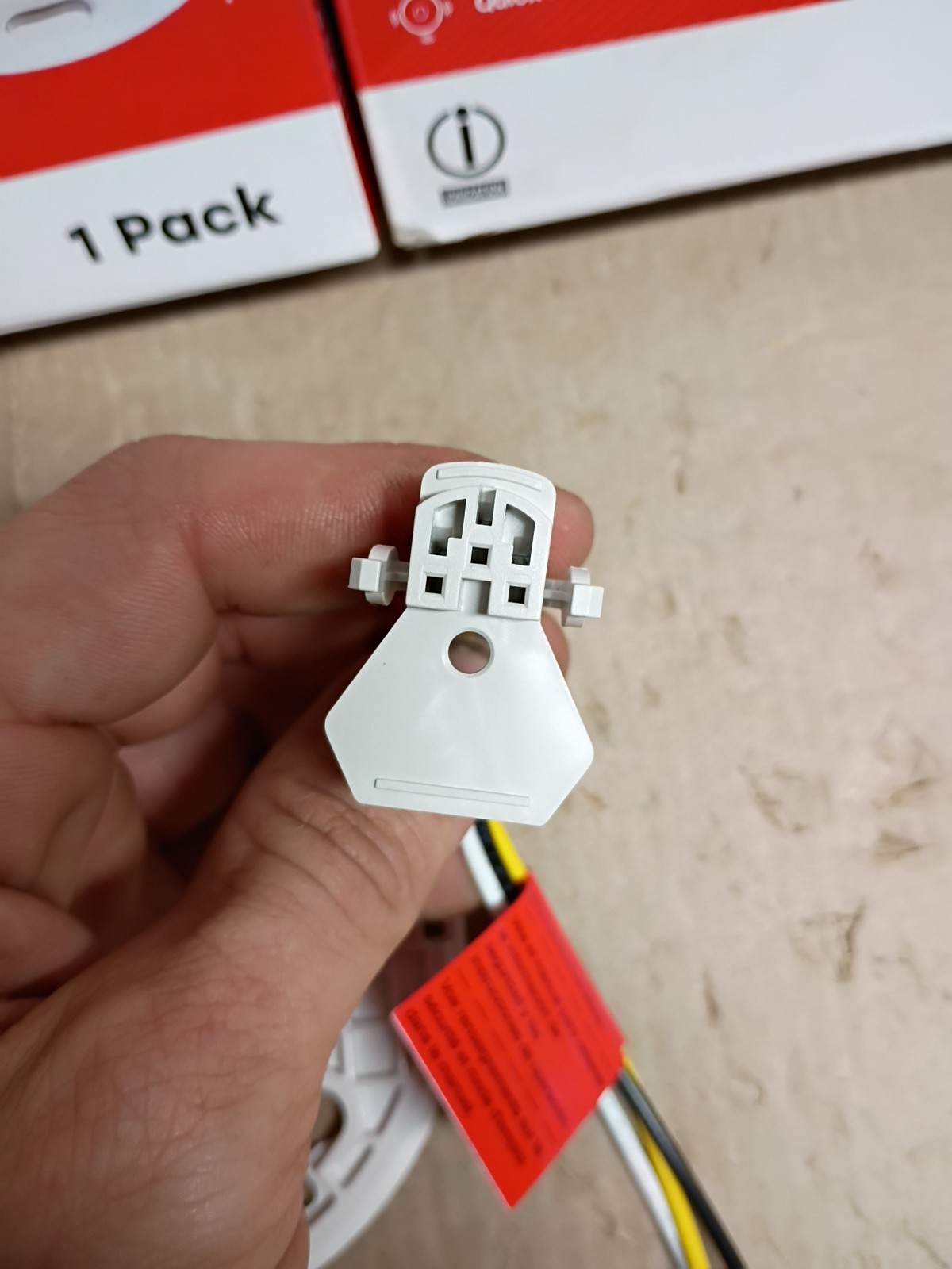 2PK Universal Security Instruments Hardwired & 1-Year Battery Smoke Detector, OB