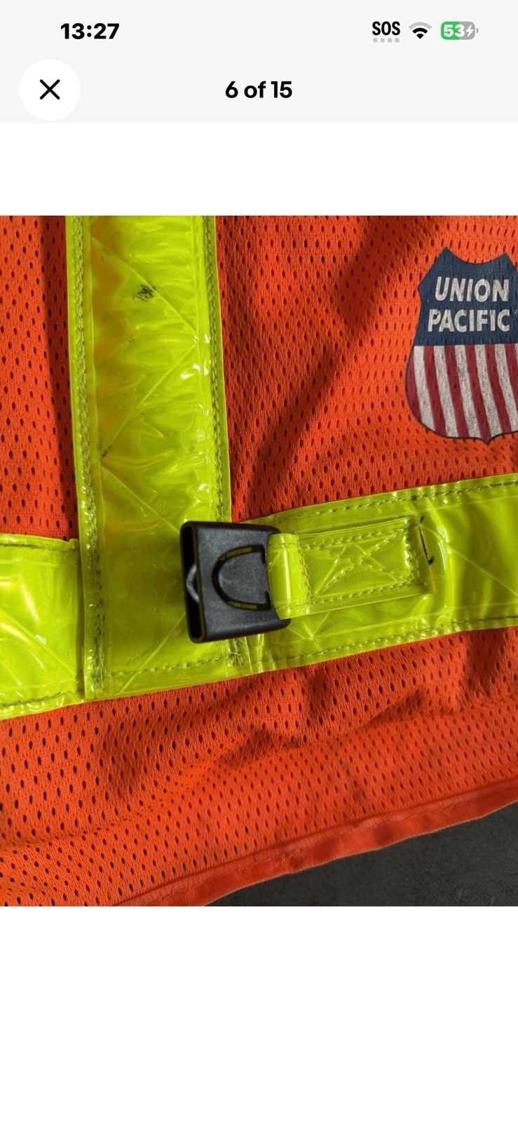 Authentic Union Pacific Railroad Safety Vest | ORR Safety | Distressed / AS-IS