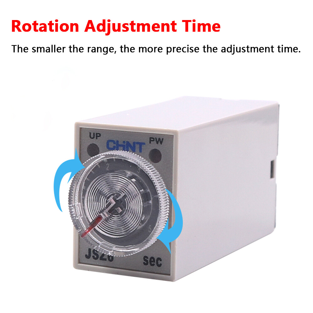 AC 220V DC 12V/24V Time Delay Relays 1/5/10/30/60S 5Min JSZ6-2 8PIN JSZ6-4 14PIN