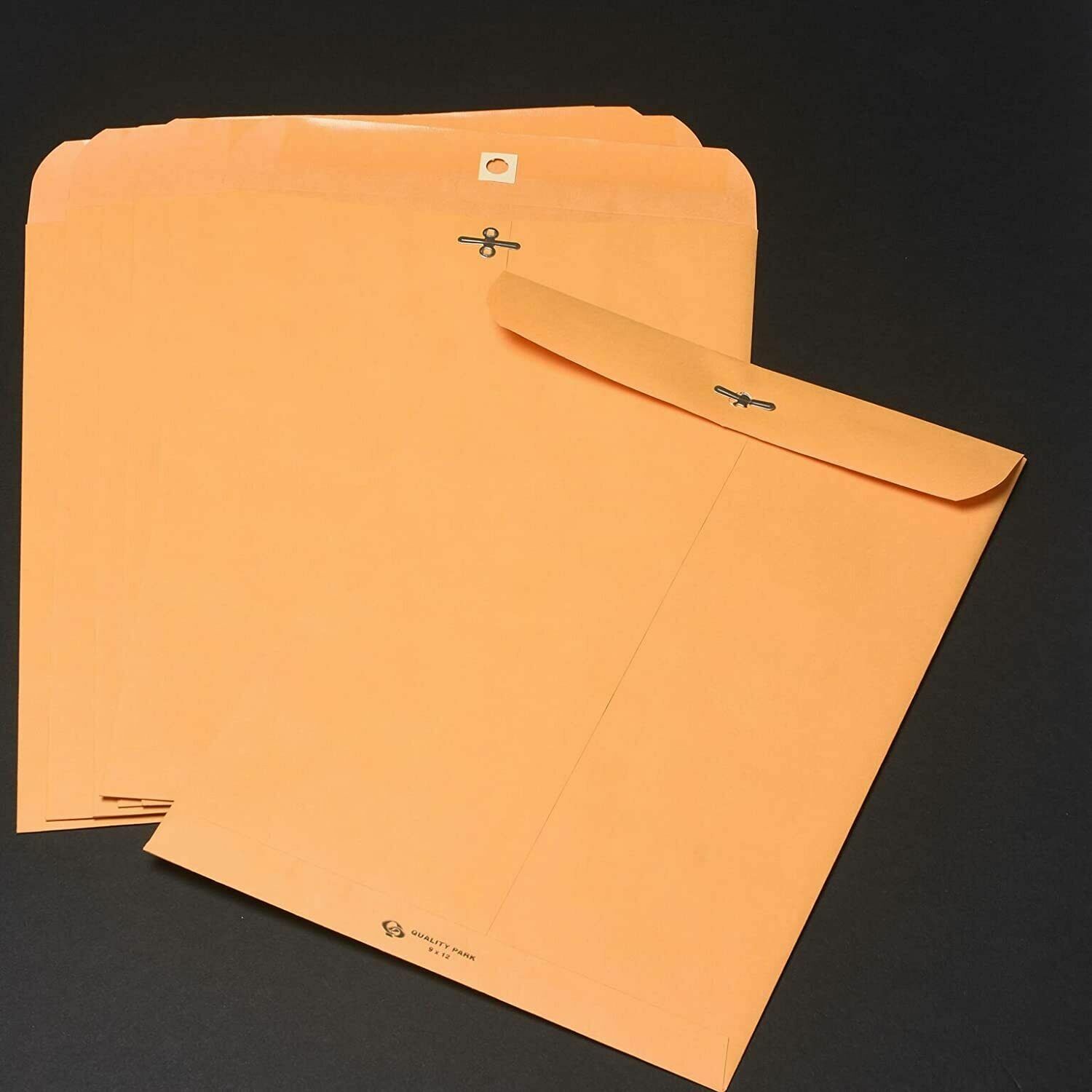 Clasp Brown Envelopes- 10×13 Inch Heavyweight Paper- 3 Packs of 3 (9 Pcs)