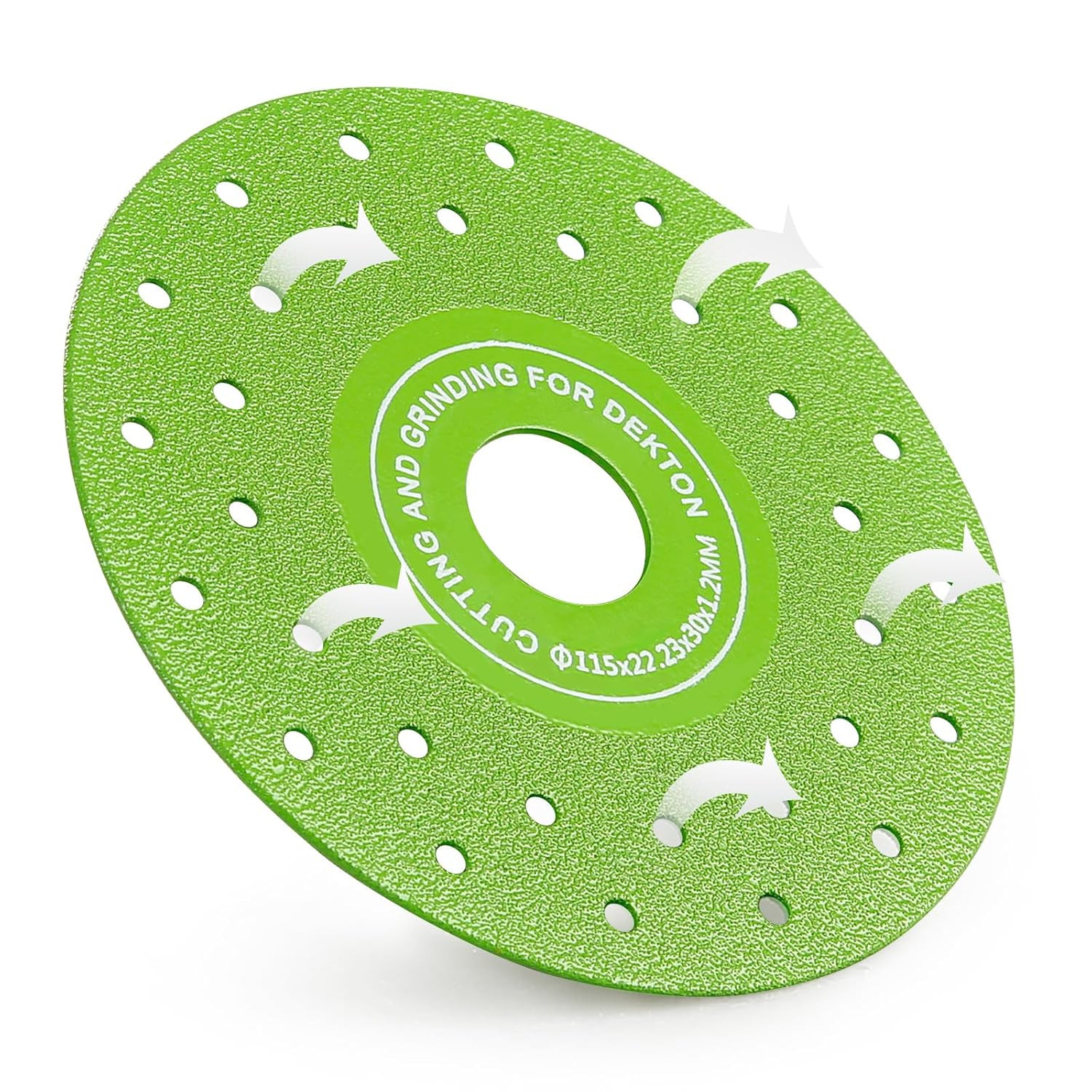 LOZLIN 3 PCS 115MM Vacuum Brazed Ultra-Thin Multi-Pore Flat Abrasive Sheet Disc