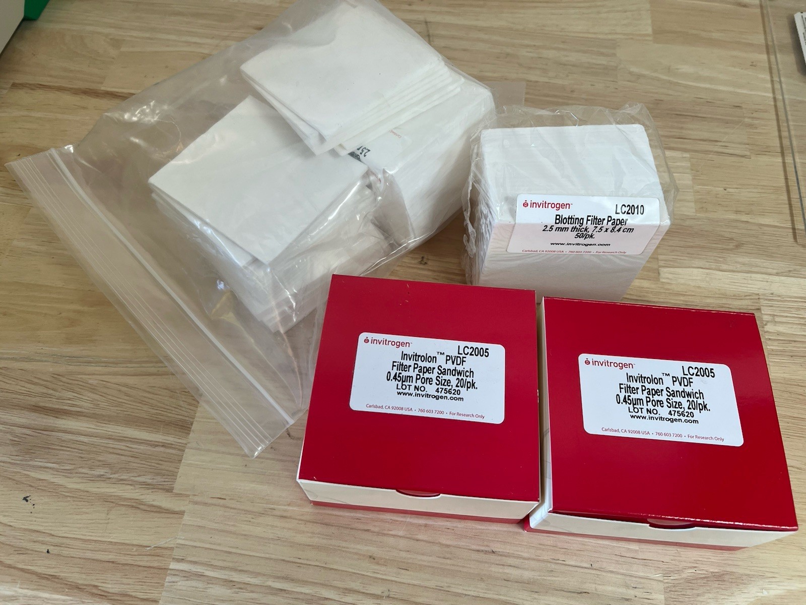 INVITROGEN LC2005 Invitrolon PVDF Filter Paper Sandwich 0.45μm. Take All