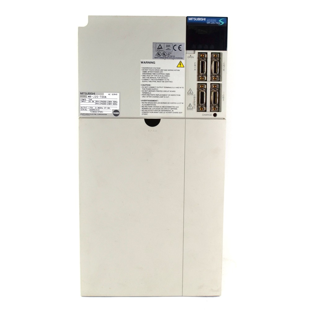 Mitsubishi MR-J25-700A AC Servo Drive Amplifier 7kW 170VAC 0-360Hz 37.0A 3-Phase
