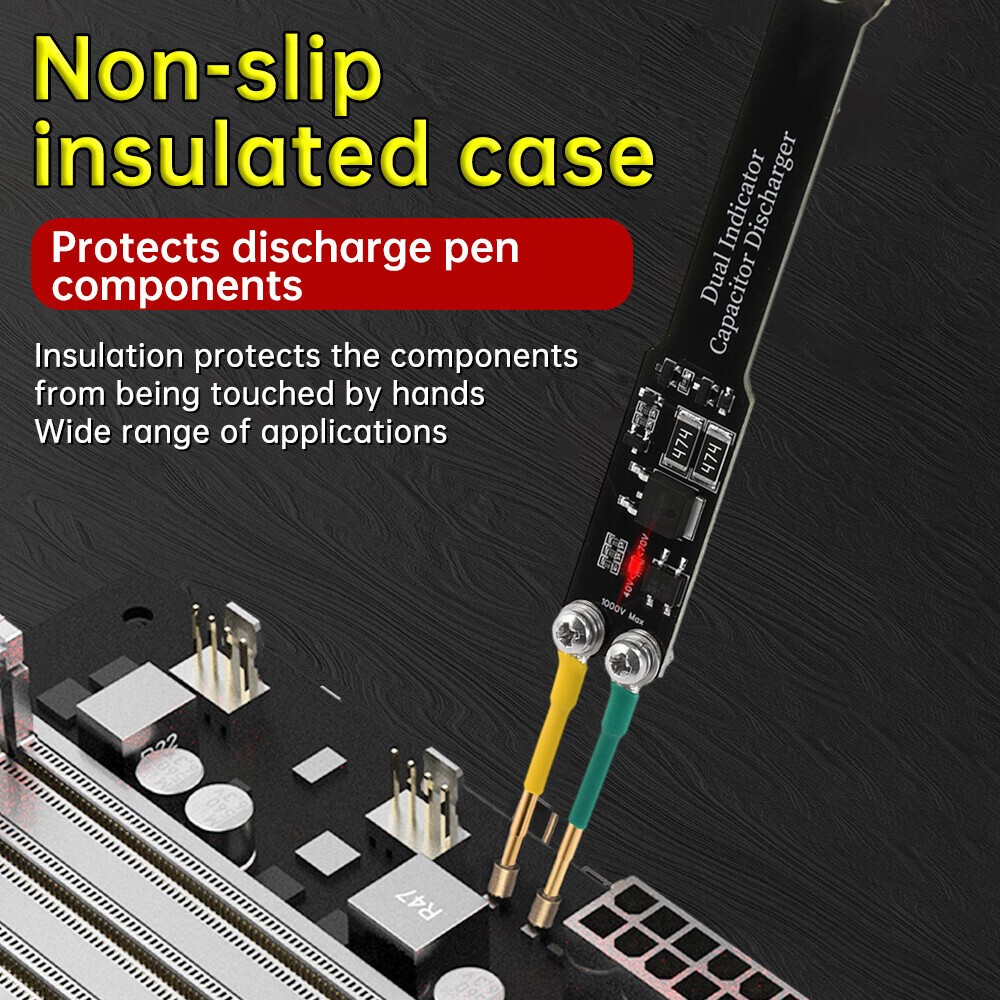 1000V Portable Capacitor Discharge Tool AC DC High Voltage Quick Discharging US