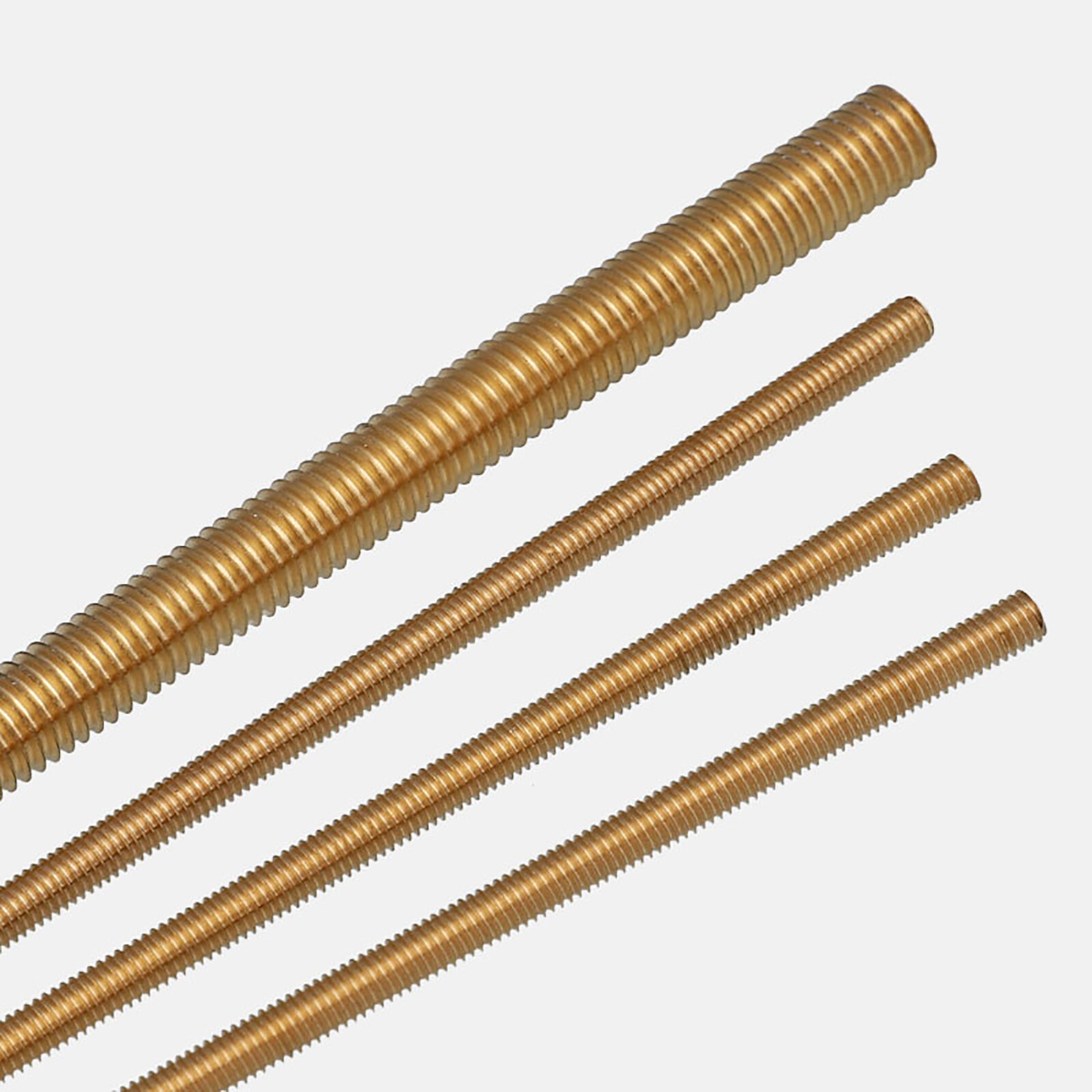 Solid Brass Threaded Thread Rod Bar Stud Studding Allthread M2-M20