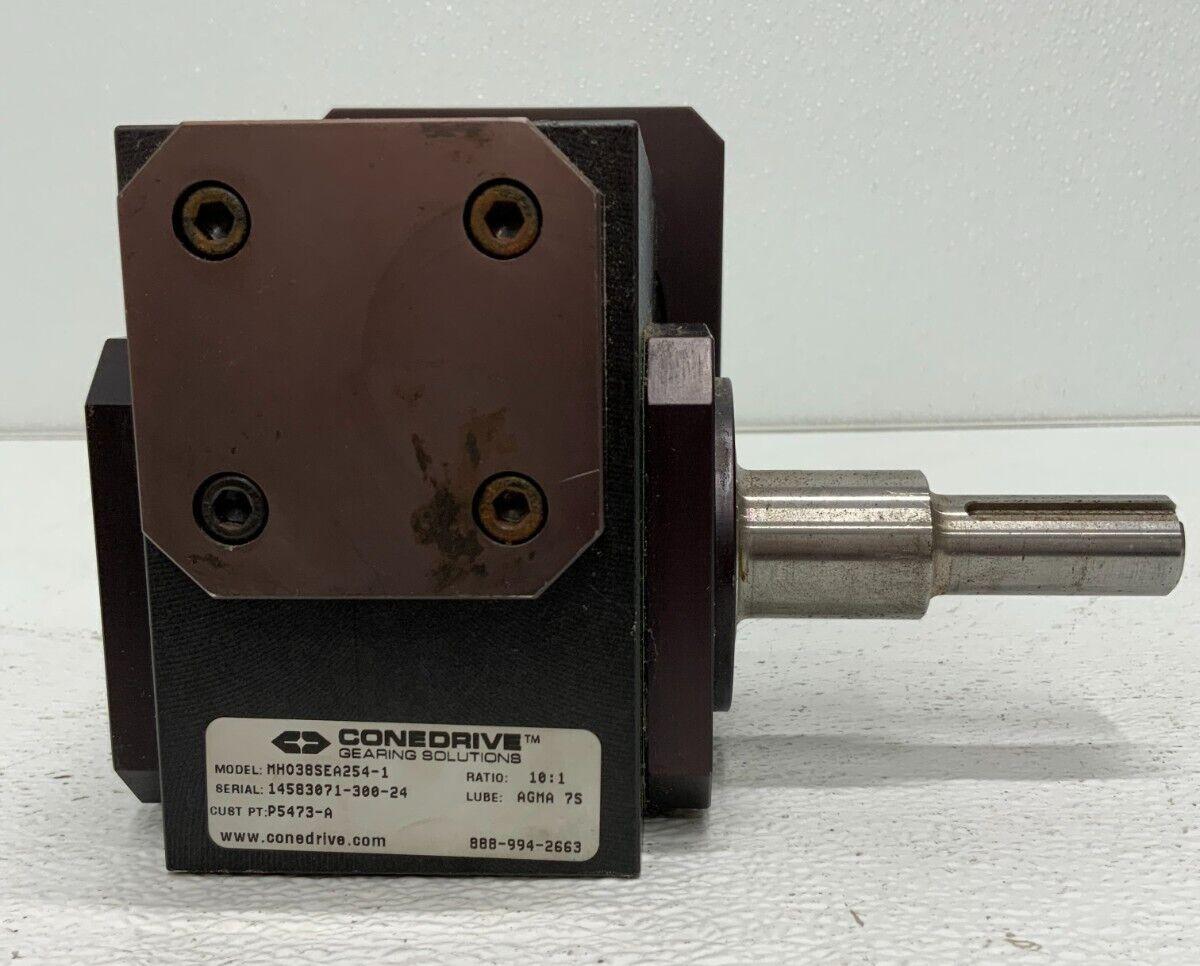 Cone Drive MH038SEA254-1 10:1 Ratio Right Angle Worm Gear Reducer Servo 243G