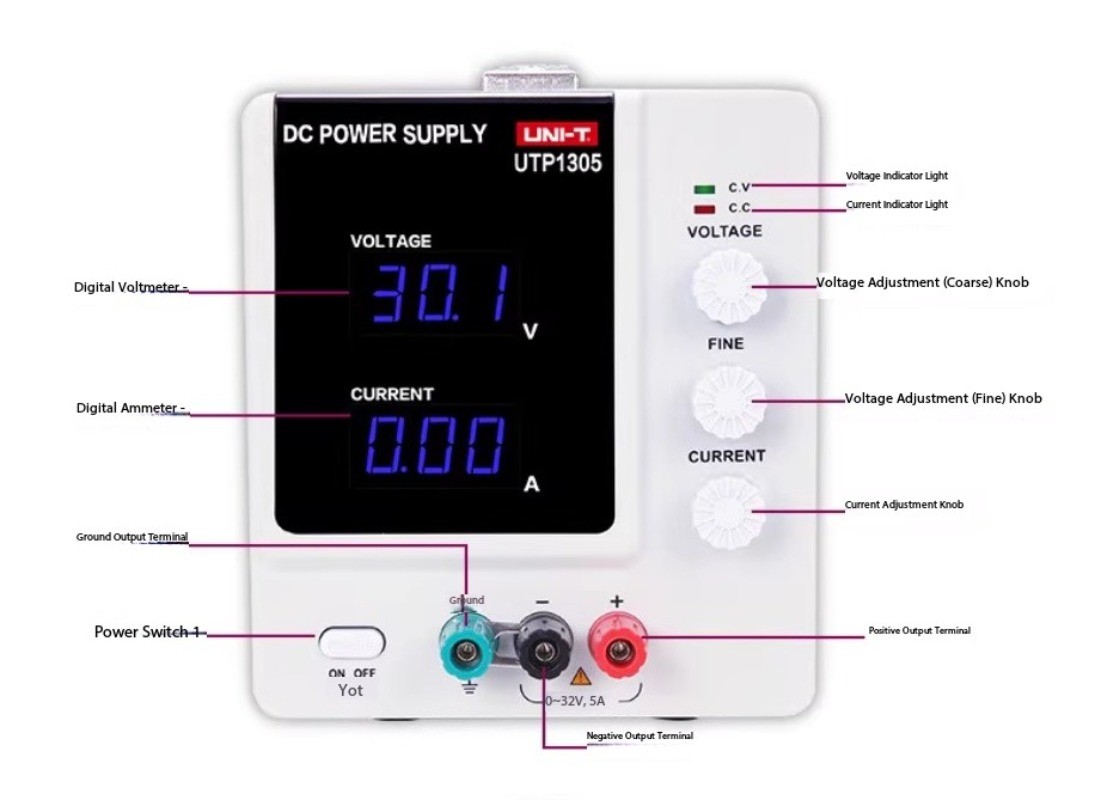 UTP1306S/1310 DC Stabilized Power Supply UTP1303/UTP1305 Adjustable 5A