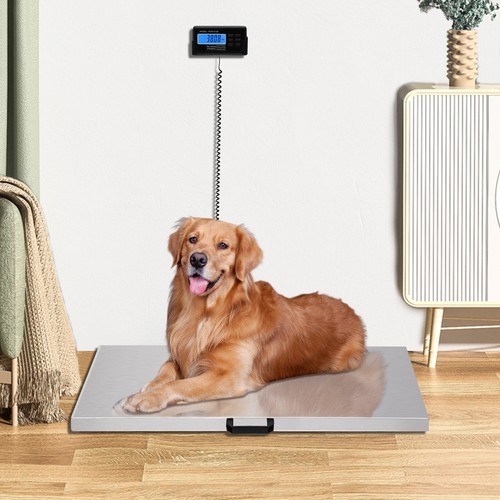 440lbs/200kg Livestock Vet Platform Scale Dog Pig Sheep Pet Digital Weight Scale