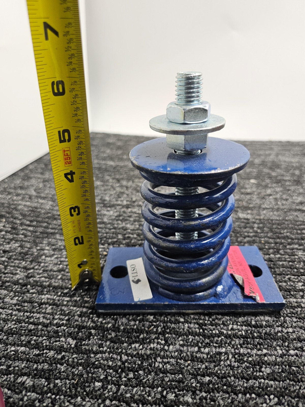 Vibration Eliminator Open Spring Mount Isolator Deflection Blue Silver OST1