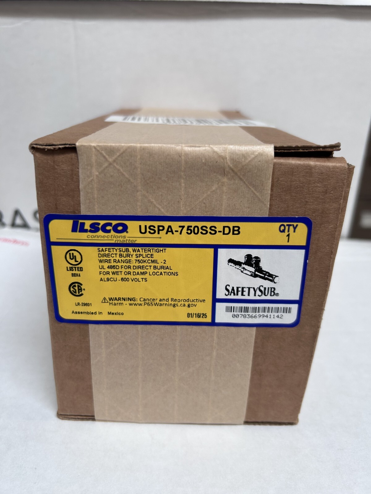 ILSCO USPA-750SS-DB, 2 AWG to 750KCMIL, BRAND NEW Un Opened