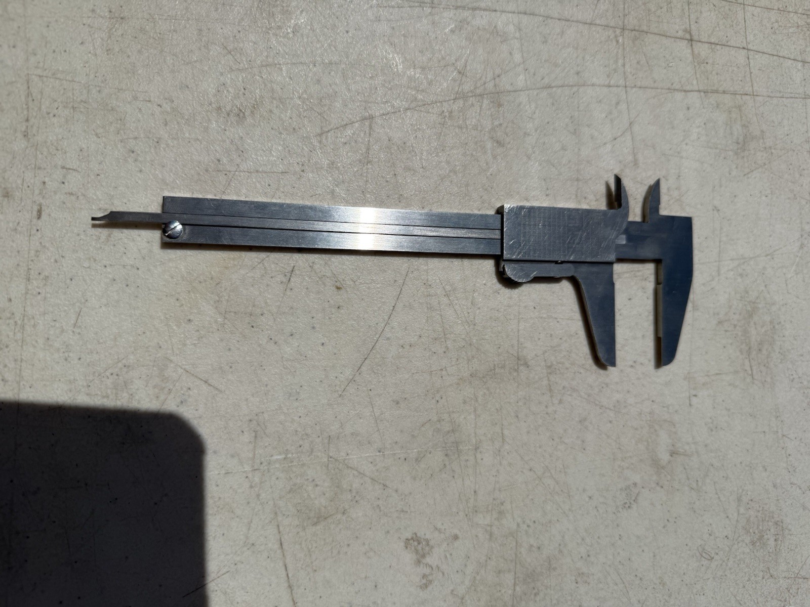 Vintage VIS Vernier Caliper Measure Gauge Tool Hardened Stainless Poland W/Case