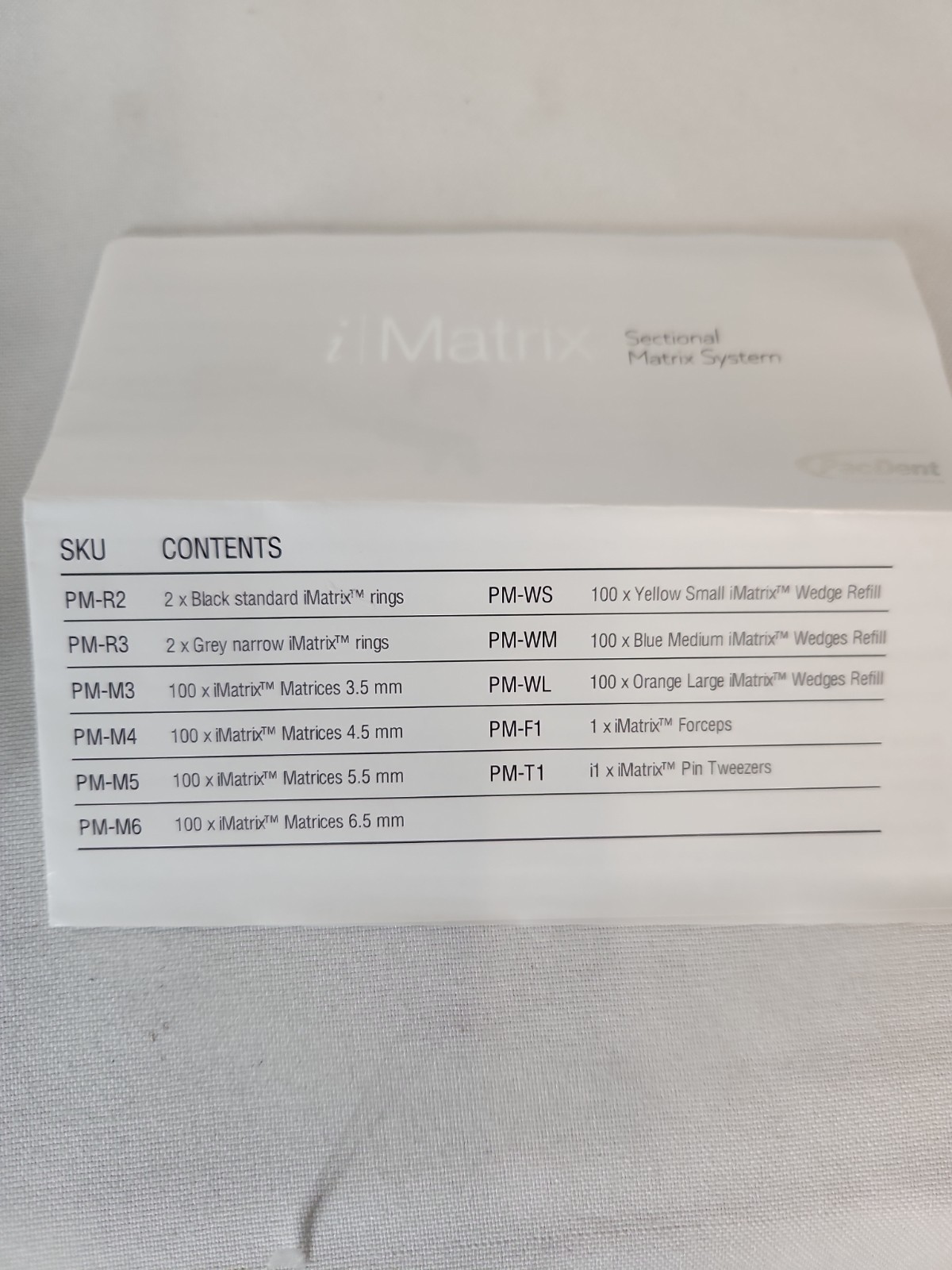 Pac-Dent PM-01 iMatrix Sectional Matrix System Starter Kit