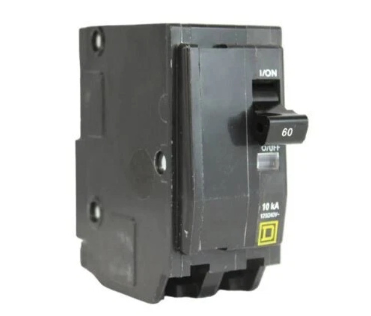 Square D QO260 60A 2-Pole Circuit Breaker 120/240 Vac Single-Phase
