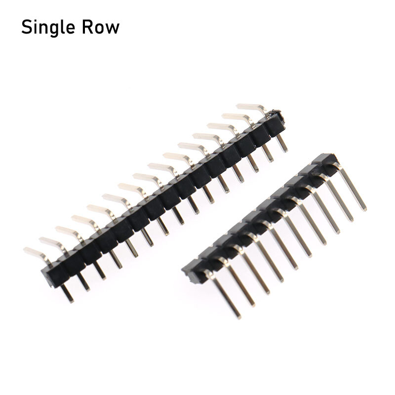 2.54mm 1*2 to 1*40Pin Male Header Pin Right Angle Single Row Strip PCB Connector