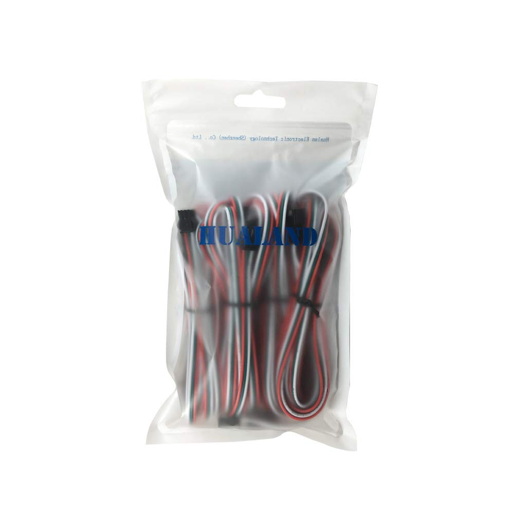 4 Pcs/Pack 2M 6.56Ft 3 Pin JST SM Male Female Plug LED Connector Cable for WS281