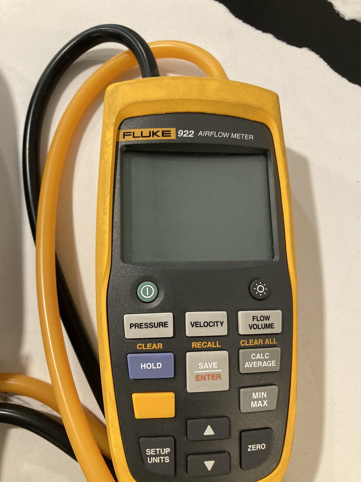 Fluke 922 Airflow Meter/Micromanometer Air Pressure Velocity Volume Temperature
