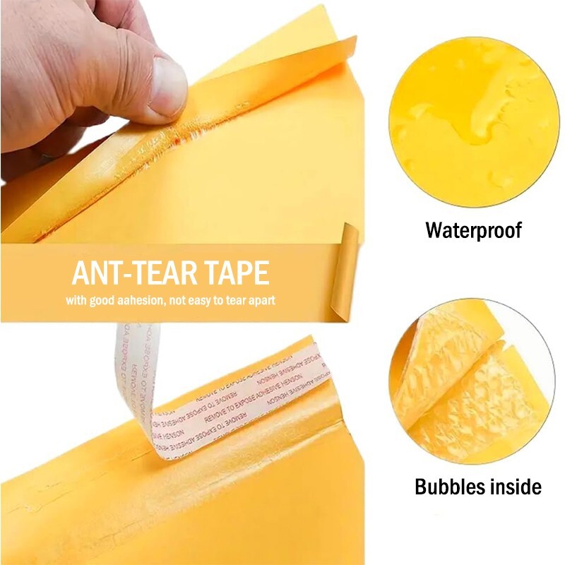 5×7 Bubble Mailing bags, bubble-filled – Self-sealing padded envelopes -25 packs