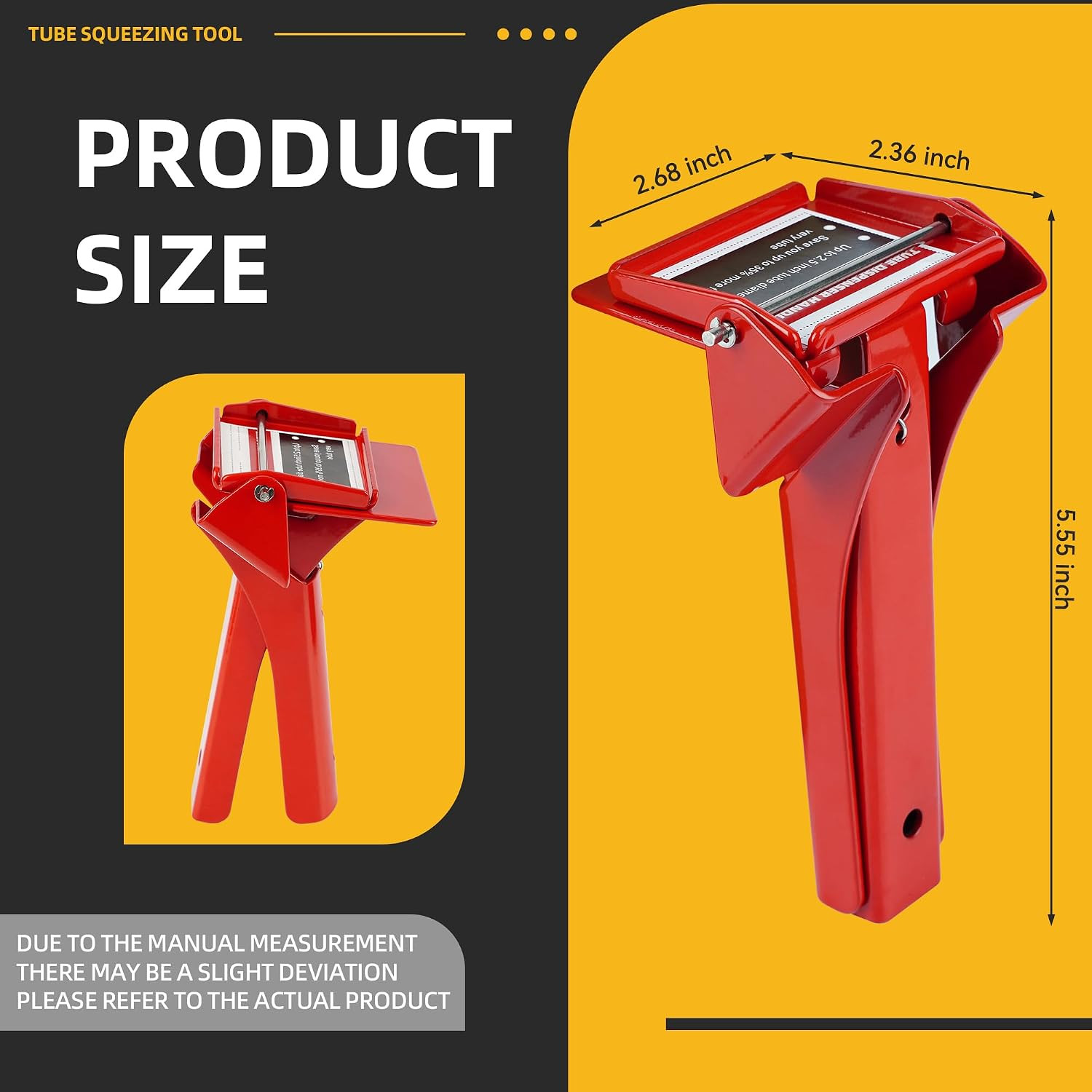 2.5″ Industrial Silicone Extrusion Tool for RTV Tubes – Easy-Grip Dispenser, Max