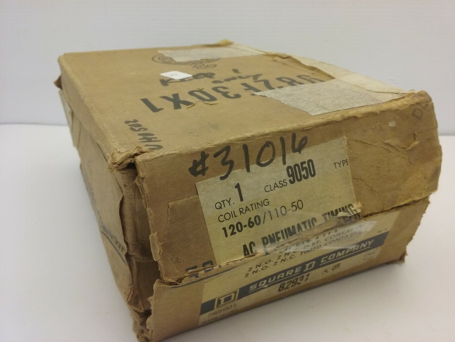 SQUARE D 9050-BO-23D AC PNEUMATIC TIMING RELAY 120V SERIES C NIB