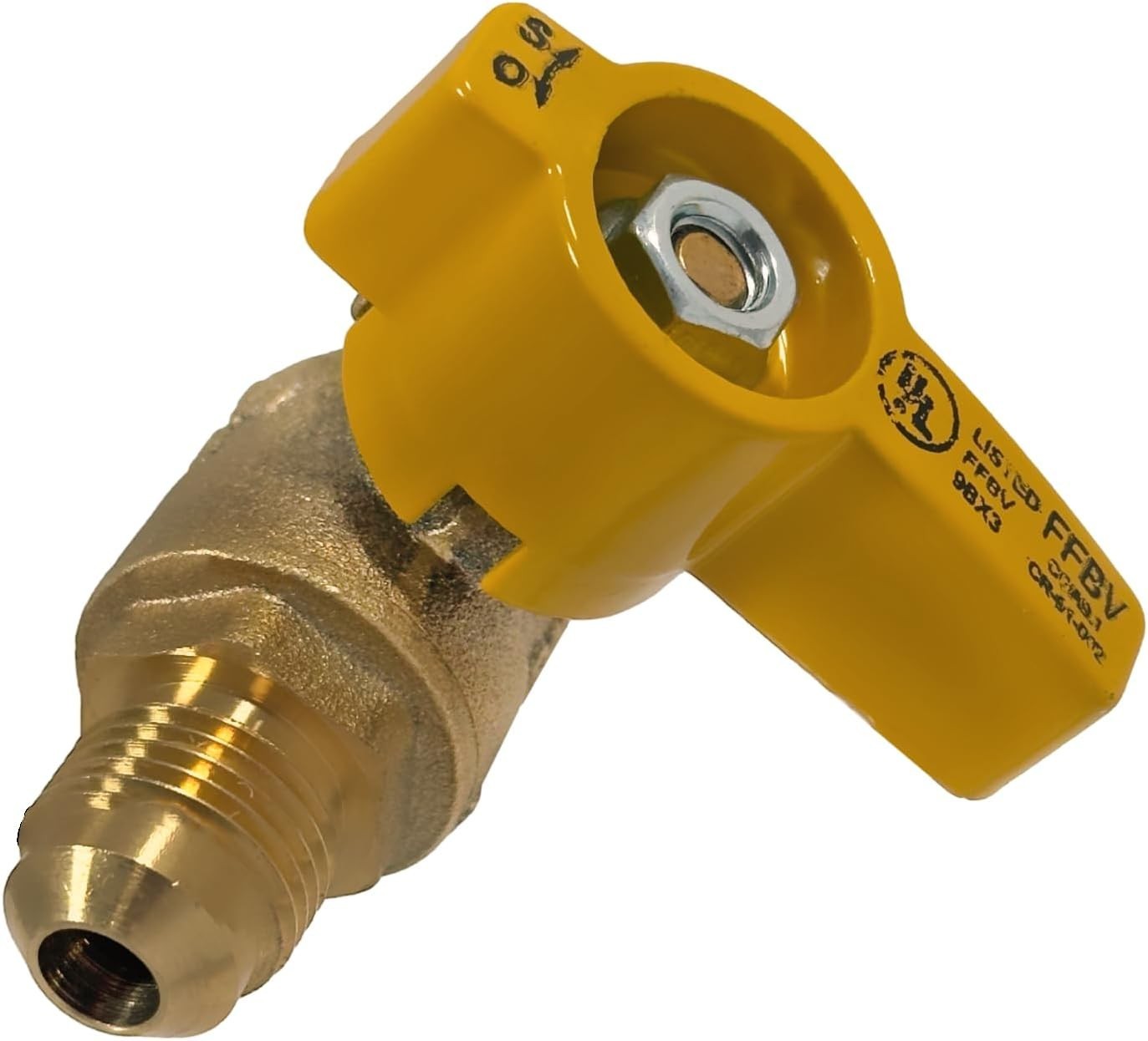 1 Piece 3/8 Flare X 3/8 Flare Gas Valve 1/4 Turn Propane And Natur