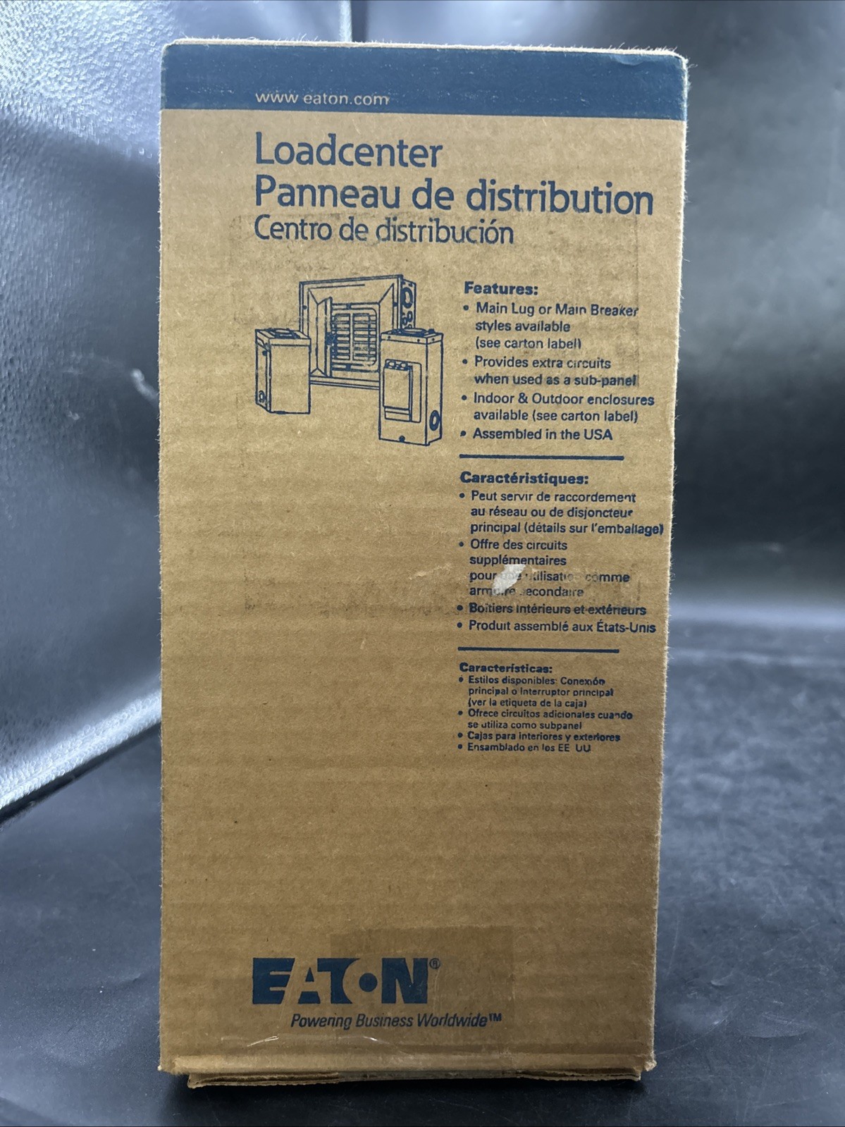 Eaton BR24L70FP 1-Wire Main Lug Load Center  120/240 Volt AC 70A NEMA 1
